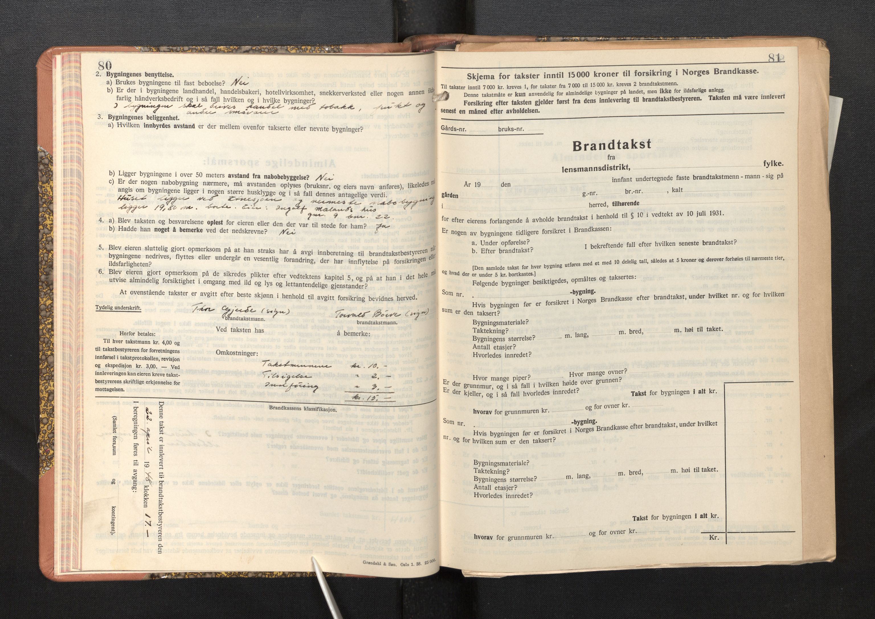 Lensmannen i Etne, AV/SAB-A-31601/0012/L0002: Branntakstprotokoll, skjematakst, 1939-1948, p. 80-81