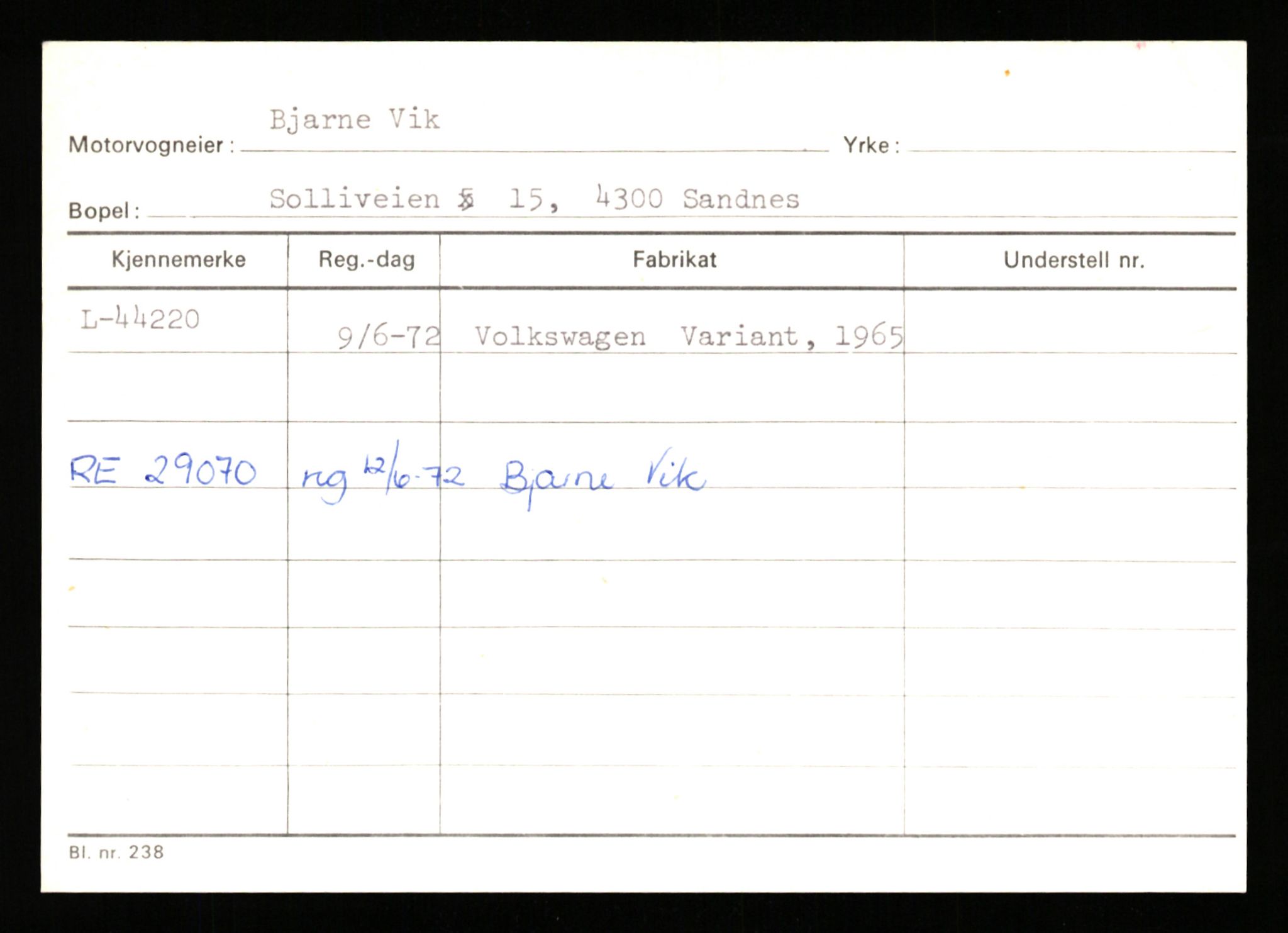 Stavanger trafikkstasjon, AV/SAST-A-101942/0/G/L0006: Registreringsnummer: 34250 - 49007, 1930-1971, p. 2602