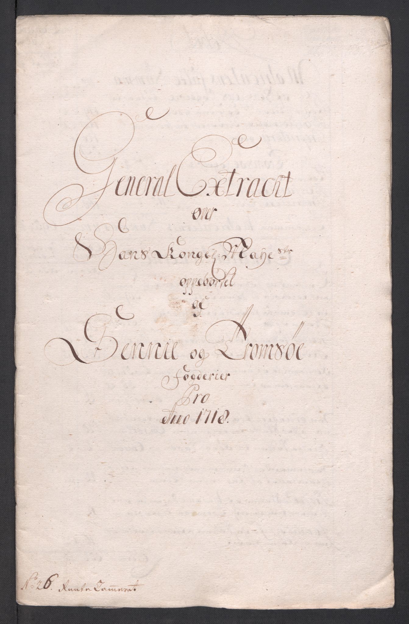 Rentekammeret inntil 1814, Reviderte regnskaper, Fogderegnskap, AV/RA-EA-4092/R68/L4764: Fogderegnskap Senja og Troms, 1718, p. 13