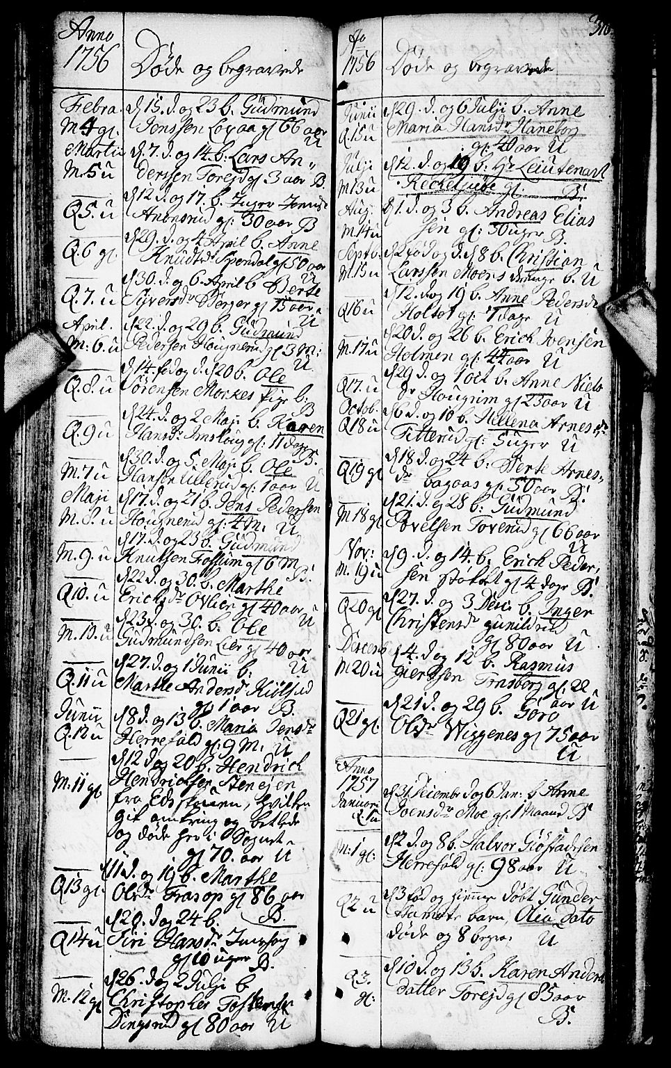 Aurskog prestekontor Kirkebøker, SAO/A-10304a/F/Fa/L0002: Parish register (official) no. I 2, 1735-1766, p. 316