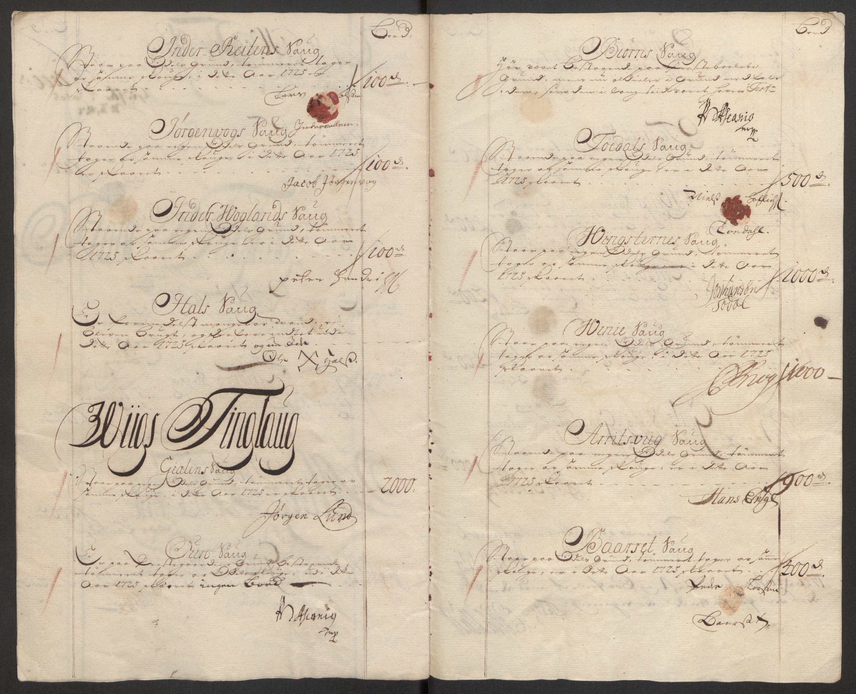 Rentekammeret inntil 1814, Reviderte regnskaper, Fogderegnskap, AV/RA-EA-4092/R56/L3758: Fogderegnskap Nordmøre, 1725, p. 122