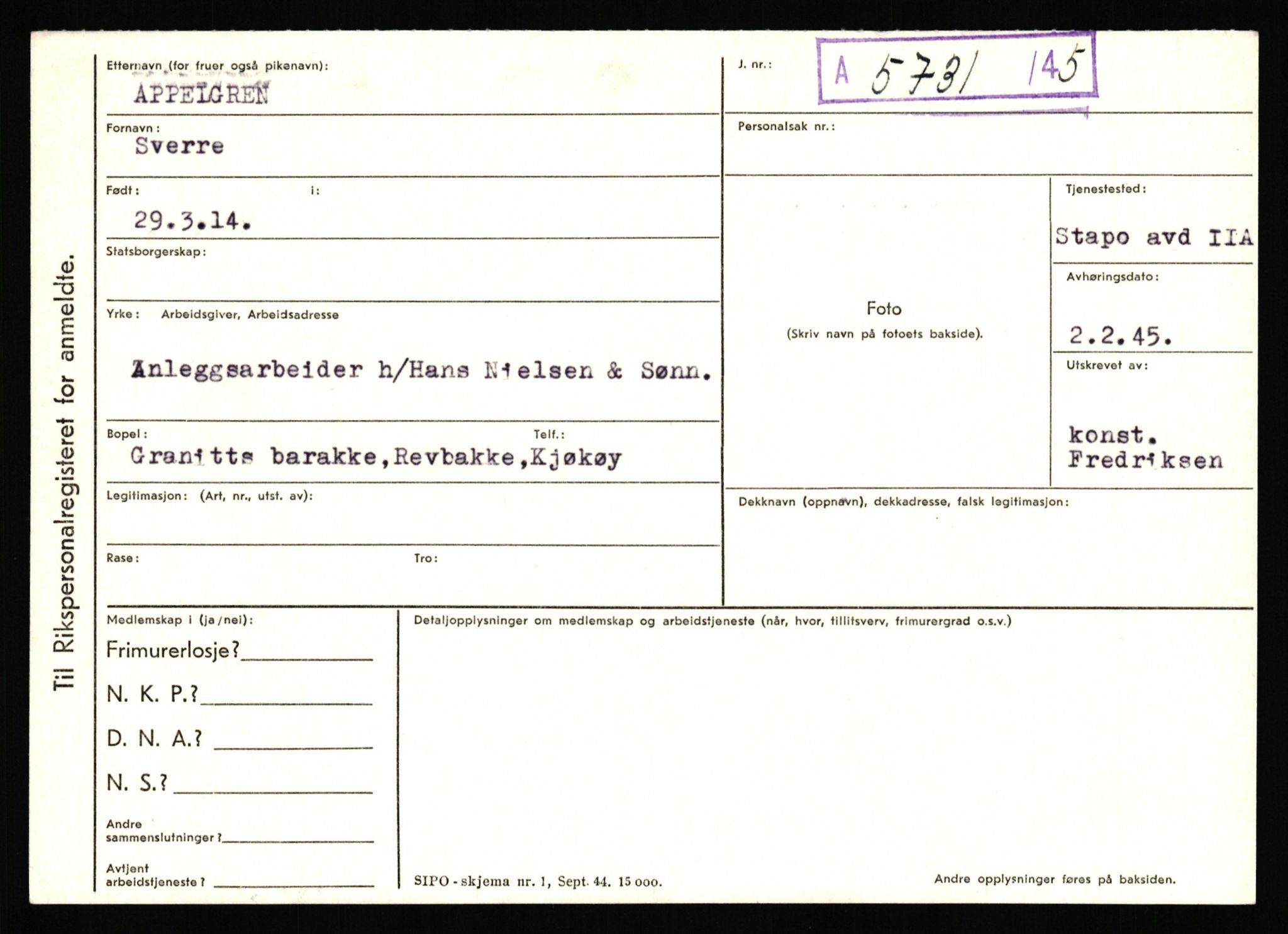 Statspolitiet - Hovedkontoret / Osloavdelingen, AV/RA-S-1329/C/Ca/L0001: Aabakken - Armann, 1943-1945, p. 4751