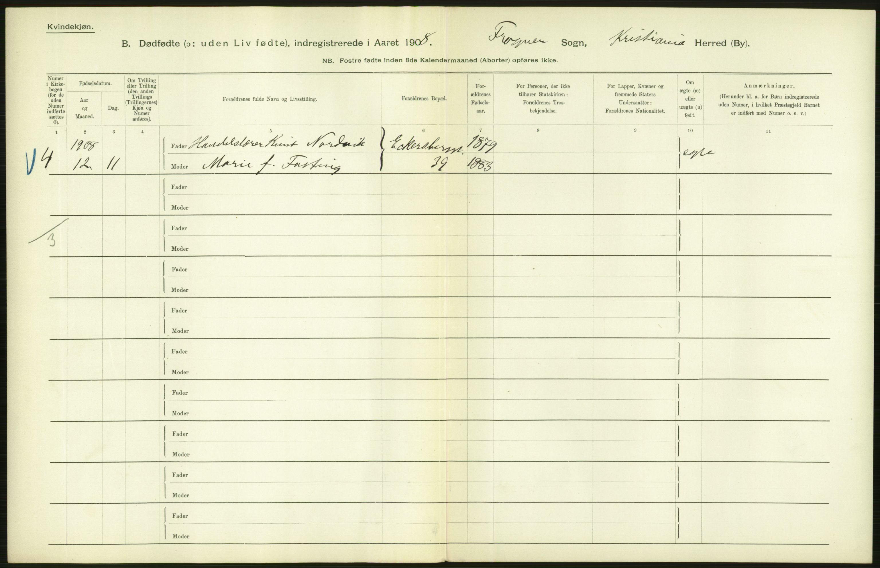 Statistisk sentralbyrå, Sosiodemografiske emner, Befolkning, AV/RA-S-2228/D/Df/Dfa/Dfaf/L0009: Kristiania: Døde, dødfødte., 1908, p. 390