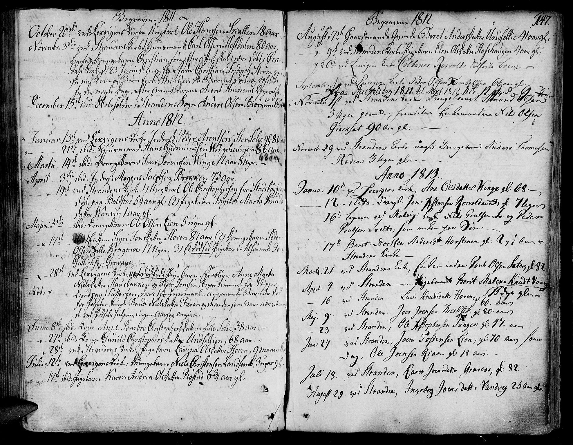 Ministerialprotokoller, klokkerbøker og fødselsregistre - Nord-Trøndelag, SAT/A-1458/701/L0004: Parish register (official) no. 701A04, 1783-1816, p. 147