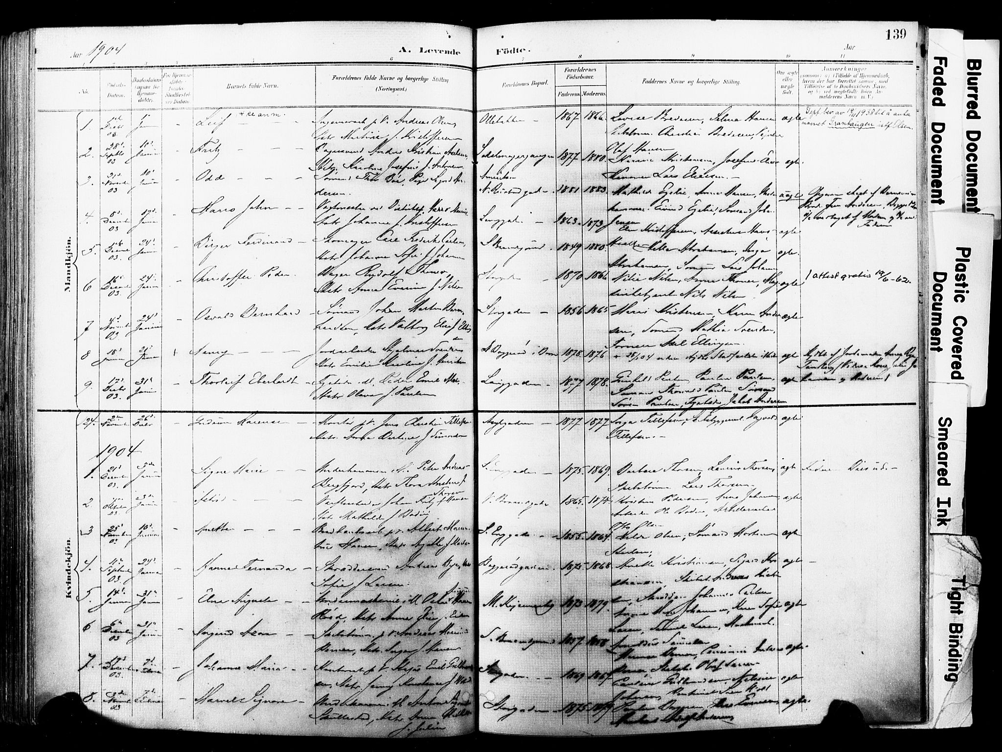 Horten kirkebøker, AV/SAKO-A-348/F/Fa/L0005: Parish register (official) no. 5, 1896-1904, p. 139