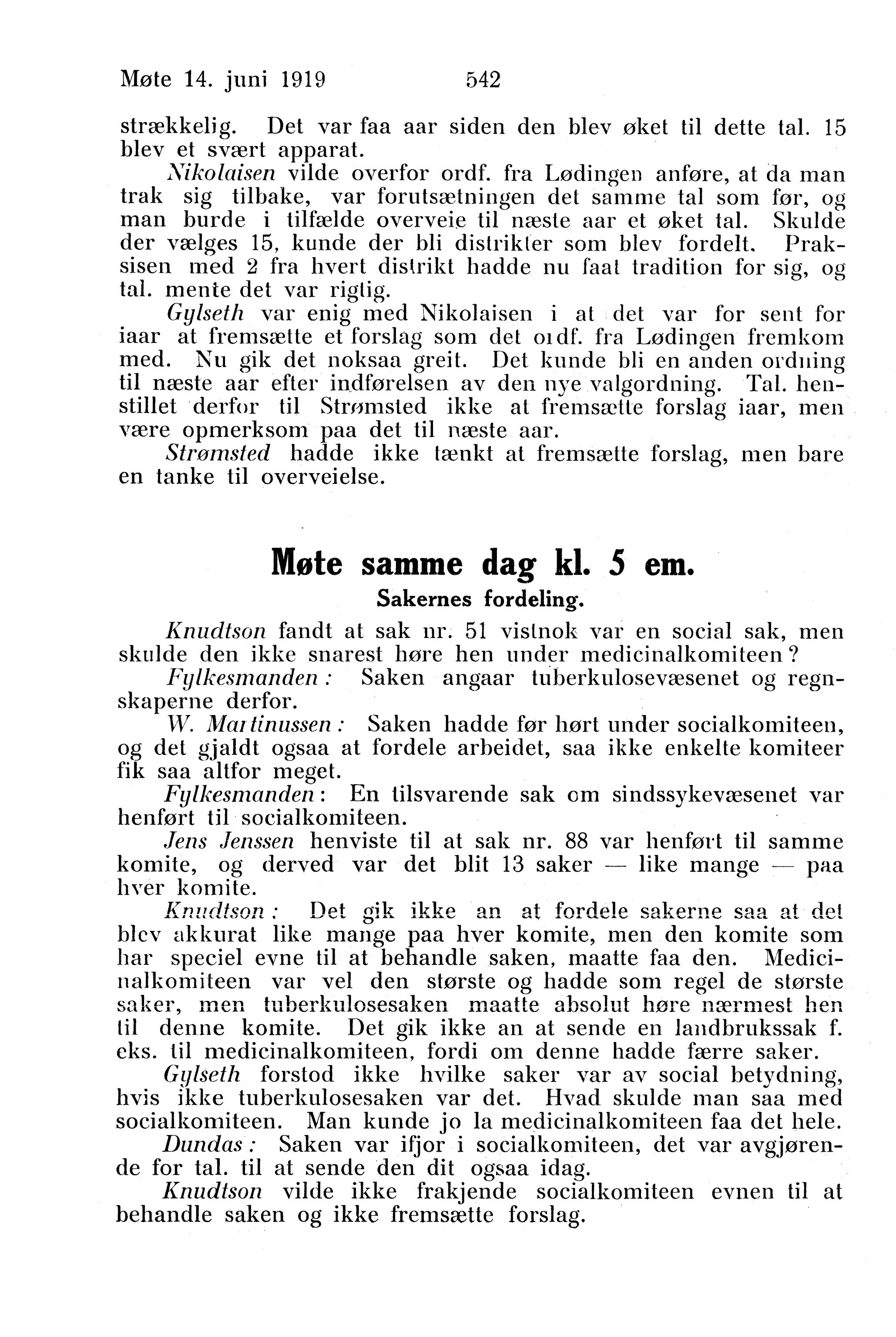 Nordland Fylkeskommune. Fylkestinget, AIN/NFK-17/176/A/Ac/L0043: Fylkestingsforhandlinger 1920, 1920