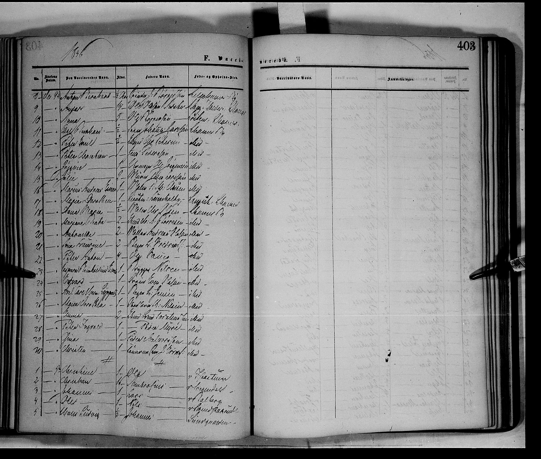 Fåberg prestekontor, SAH/PREST-086/H/Ha/Haa/L0006: Parish register (official) no. 6B, 1855-1867, p. 403