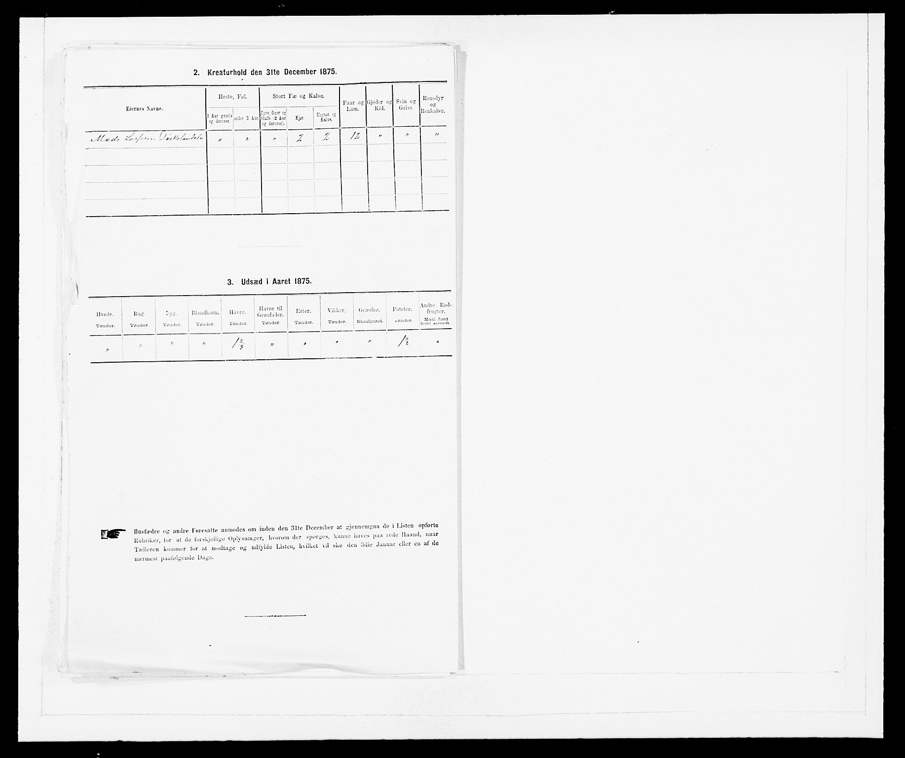 SAB, 1875 census for 1430P Indre Holmedal, 1875, p. 526