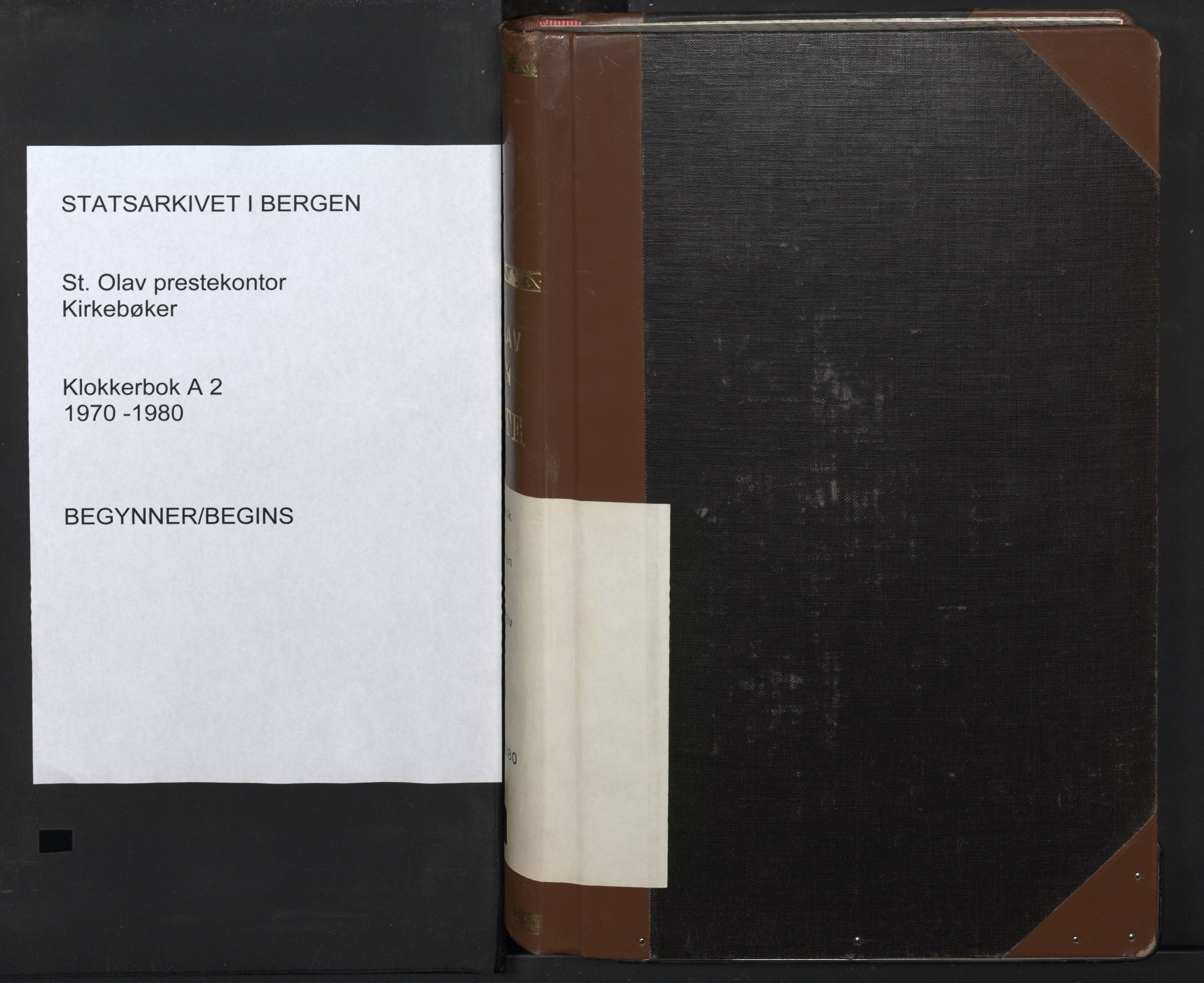 St. Olavs Sokneprestembete, SAB/A-78101/H/Hab: Parish register (copy) no. A 2, 1970-1980