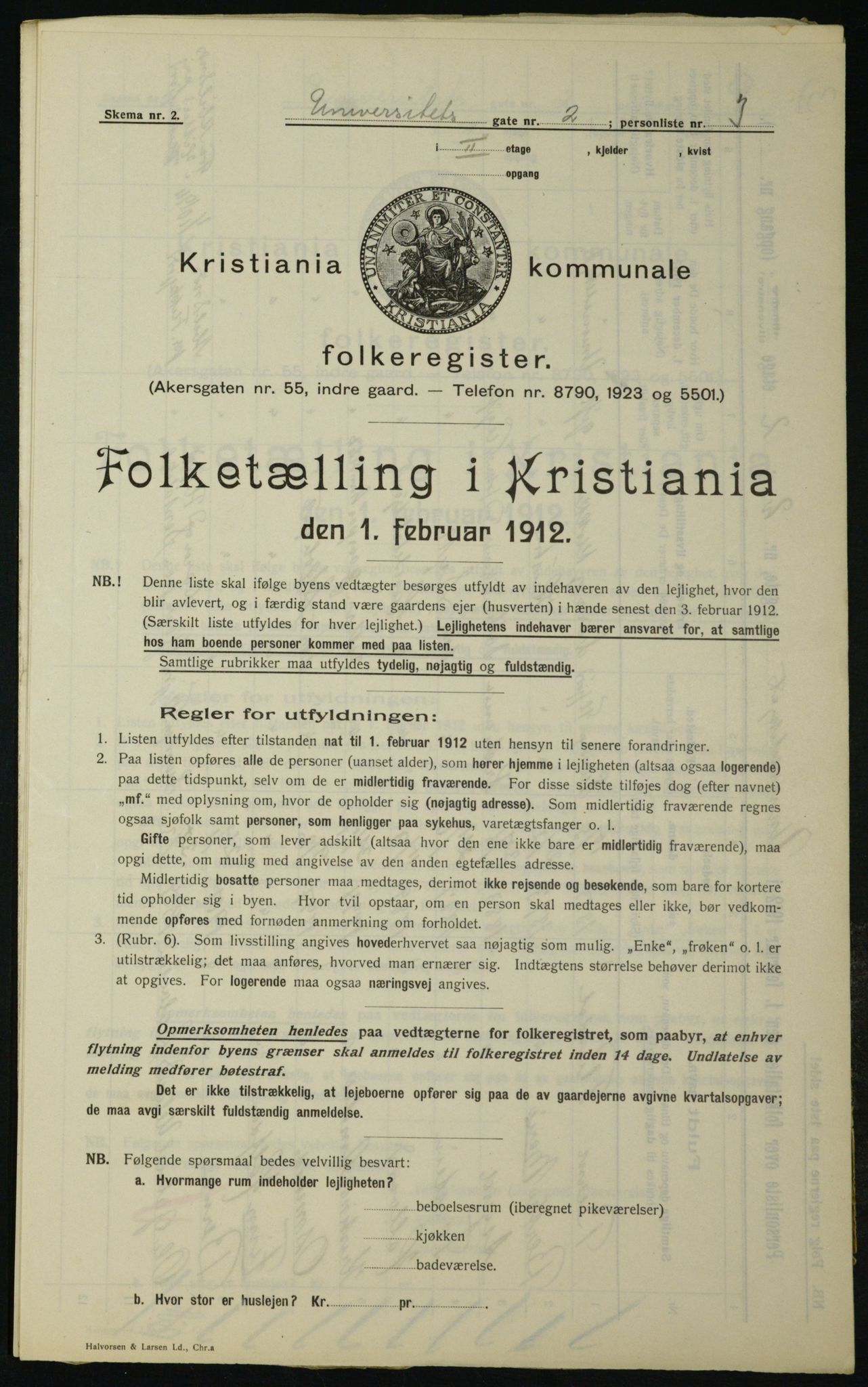 OBA, Municipal Census 1912 for Kristiania, 1912, p. 119922
