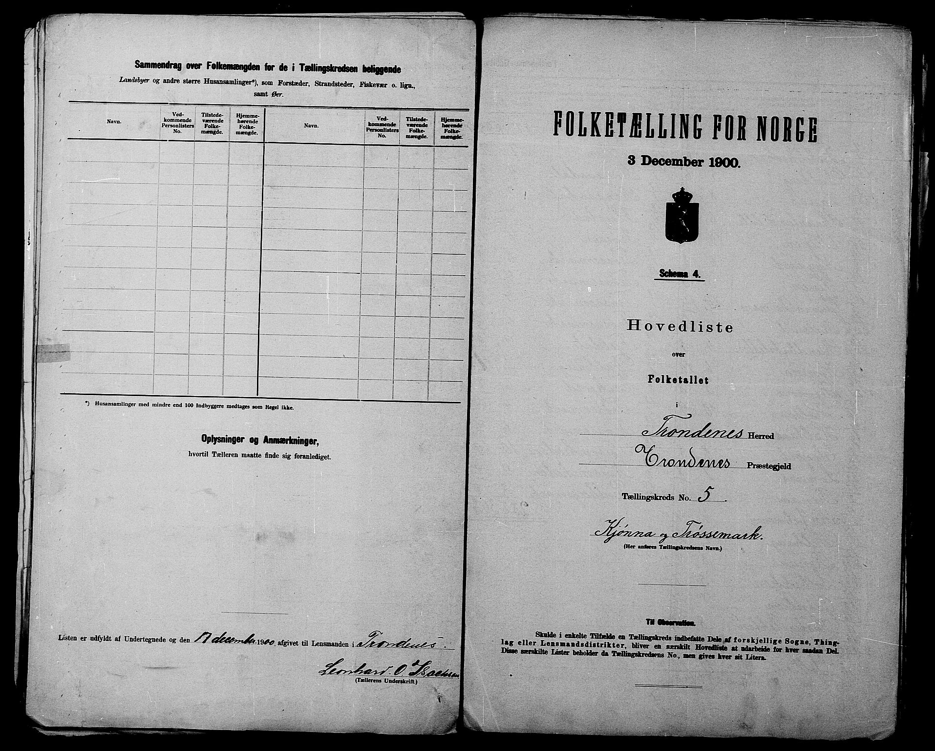 SATØ, 1900 census for Trondenes, 1900, p. 14