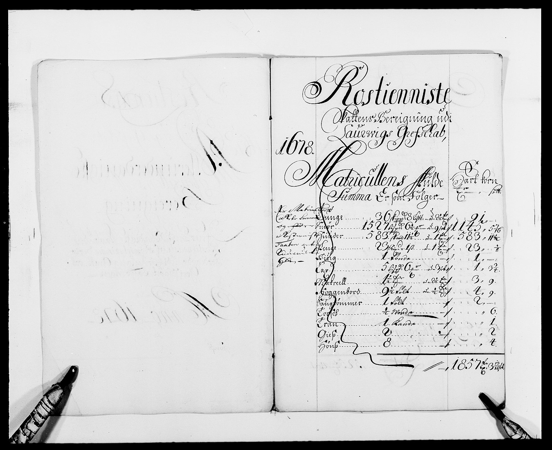 Rentekammeret inntil 1814, Reviderte regnskaper, Fogderegnskap, RA/EA-4092/R33/L1968: Fogderegnskap Larvik grevskap, 1675-1687, p. 194