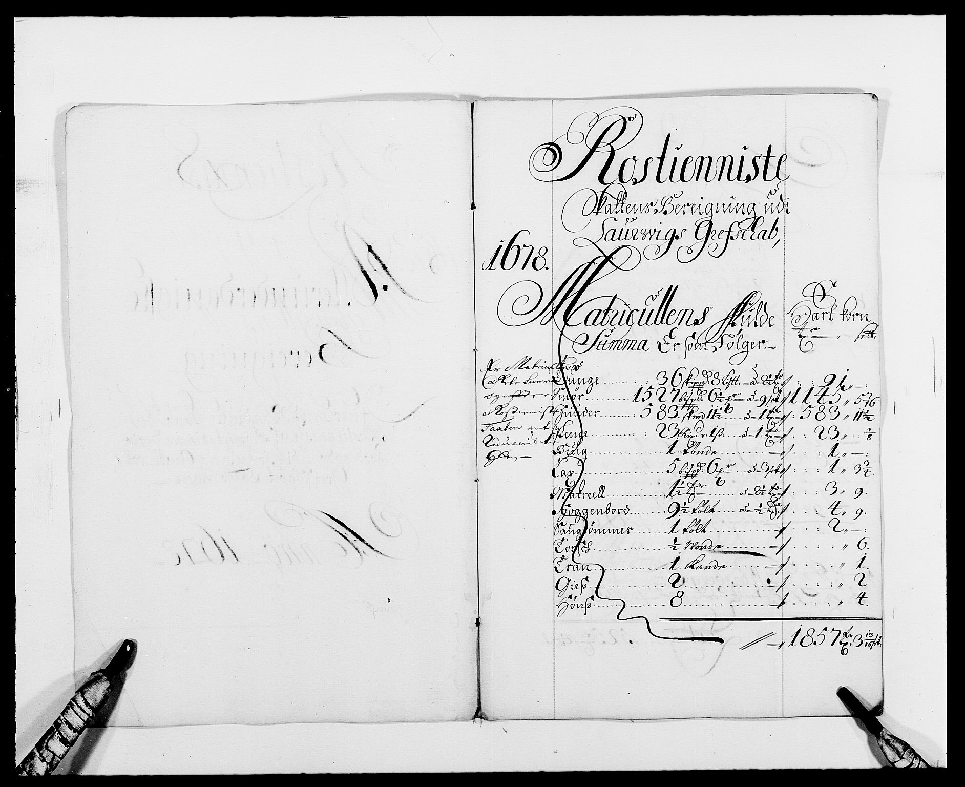 Rentekammeret inntil 1814, Reviderte regnskaper, Fogderegnskap, AV/RA-EA-4092/R33/L1968: Fogderegnskap Larvik grevskap, 1675-1687, p. 194