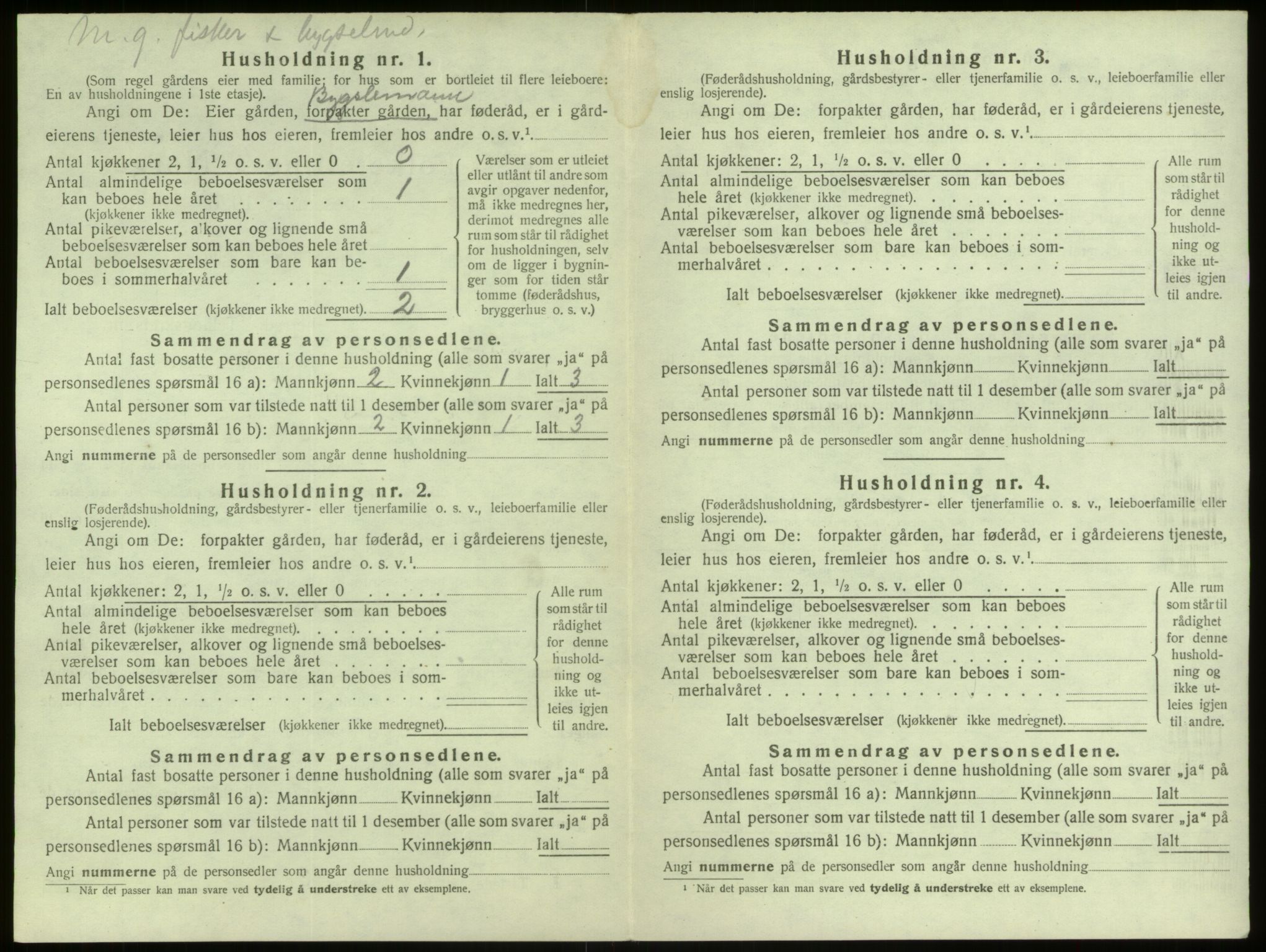 SAB, 1920 census for Manger, 1920, p. 189