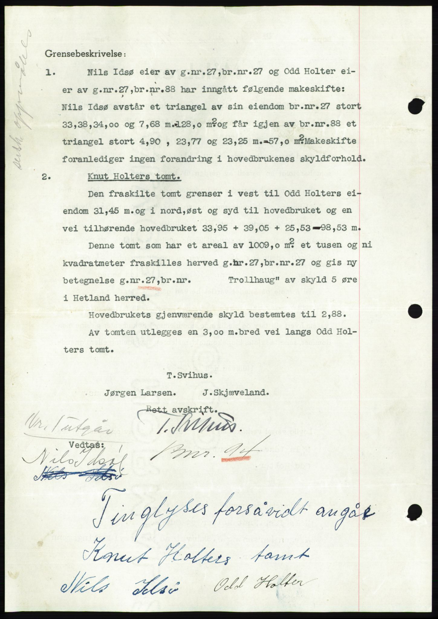 Jæren sorenskriveri, SAST/A-100310/03/G/Gba/L0074: Mortgage book, 1939-1939, Diary no: : 3392/1939