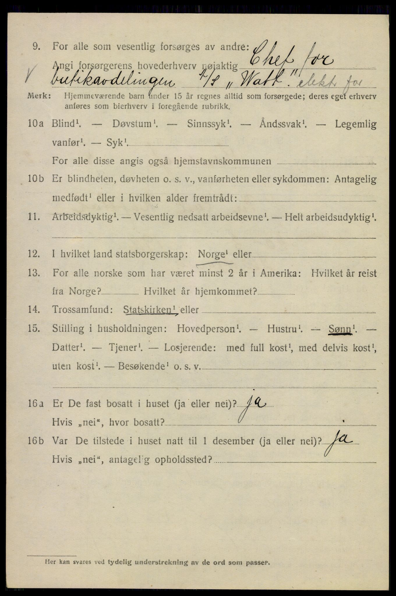 SAO, 1920 census for Kristiania, 1920, p. 566464