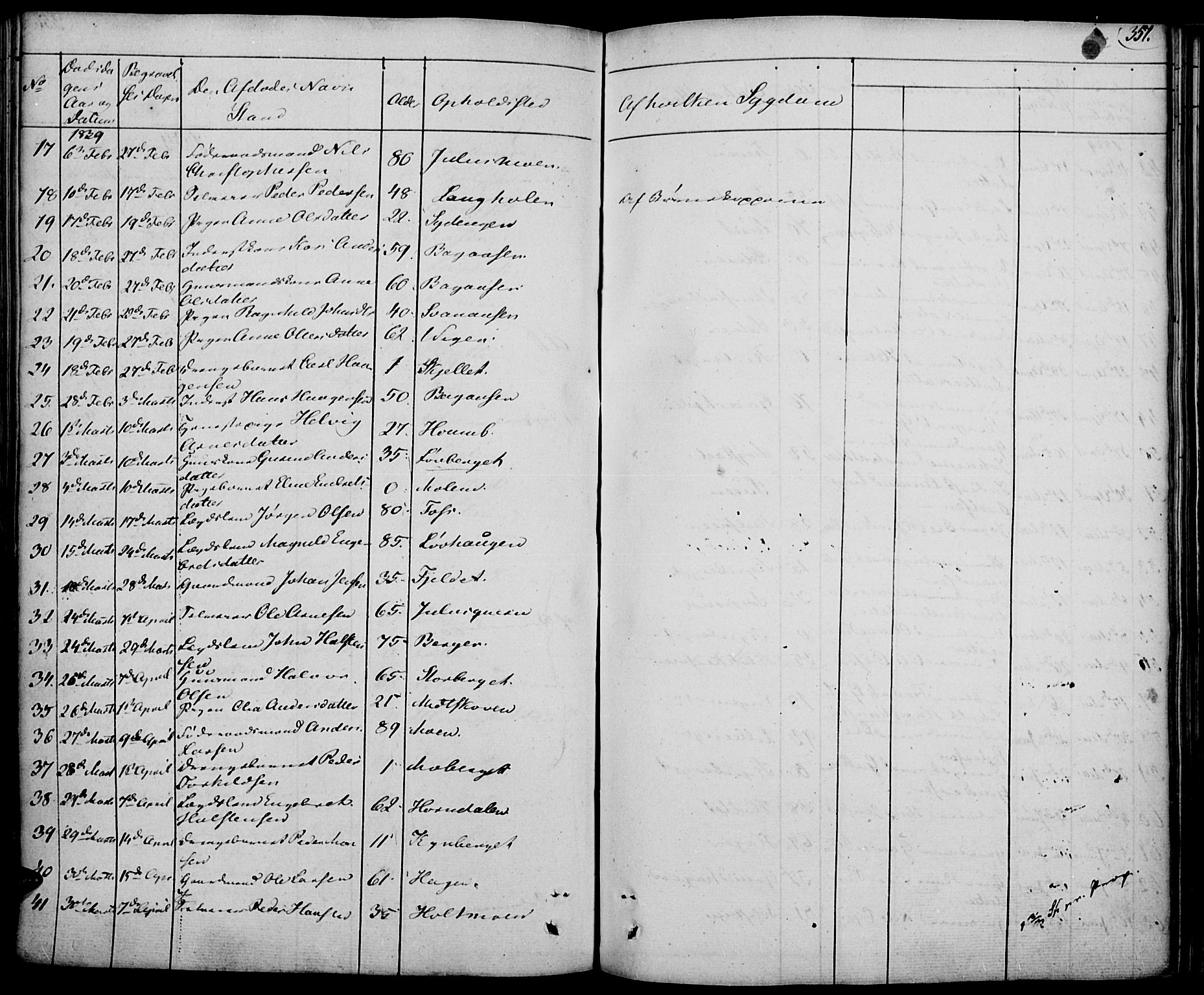 Elverum prestekontor, AV/SAH-PREST-044/H/Ha/Haa/L0008: Parish register (official) no. 8, 1830-1842, p. 357