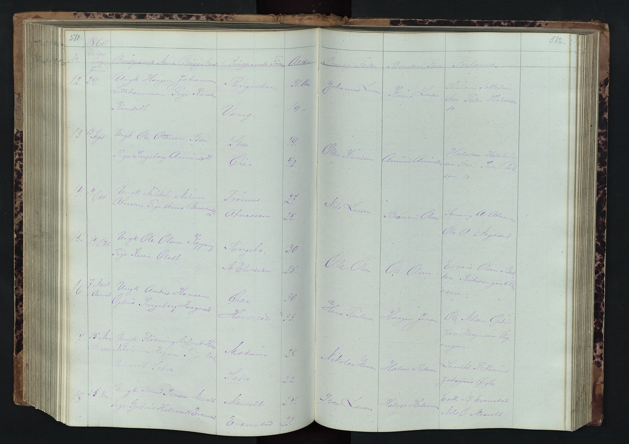 Stor-Elvdal prestekontor, SAH/PREST-052/H/Ha/Hab/L0001: Parish register (copy) no. 1 /1, 1860-1894, p. 511-512