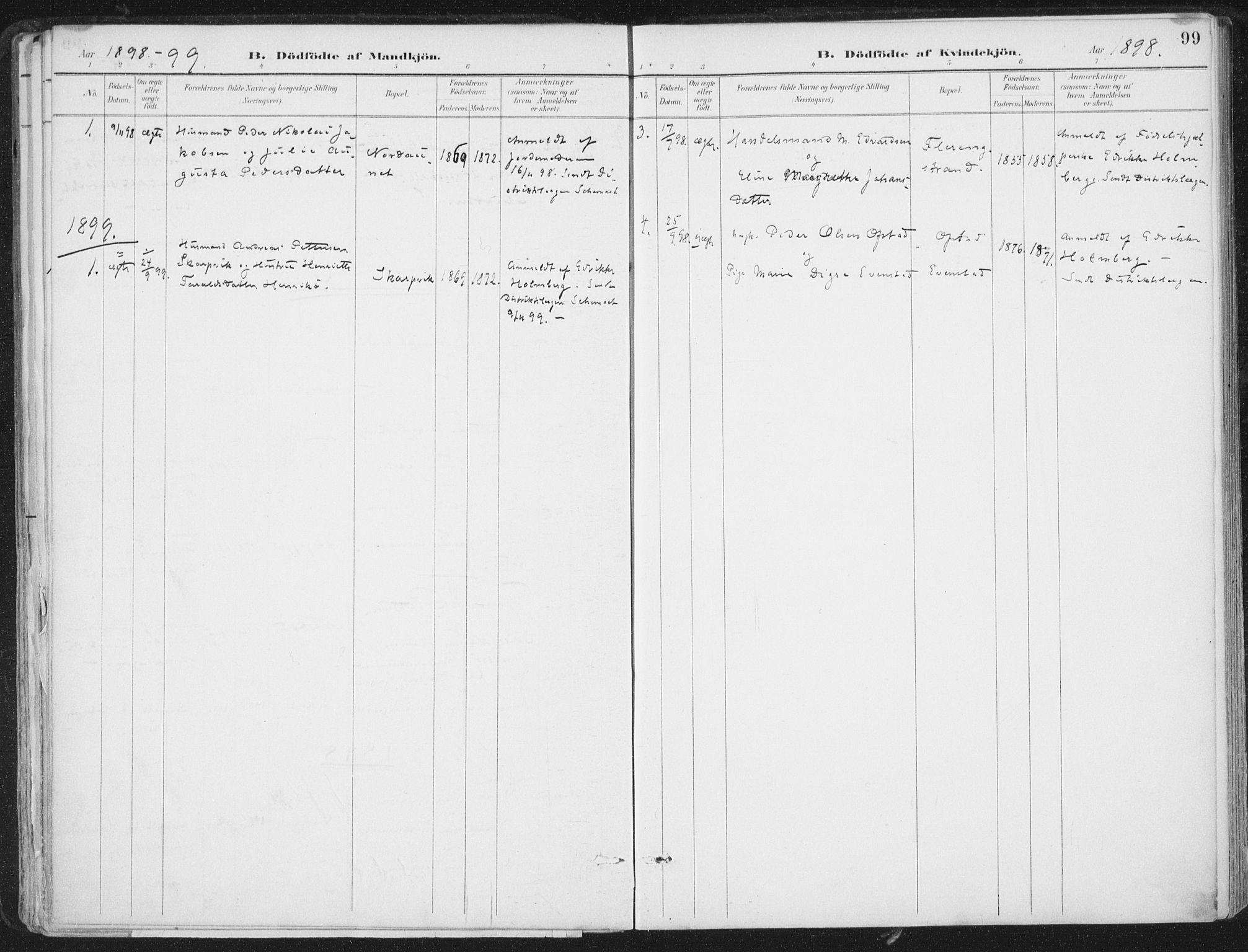 Ministerialprotokoller, klokkerbøker og fødselsregistre - Nord-Trøndelag, SAT/A-1458/786/L0687: Parish register (official) no. 786A03, 1888-1898, p. 99