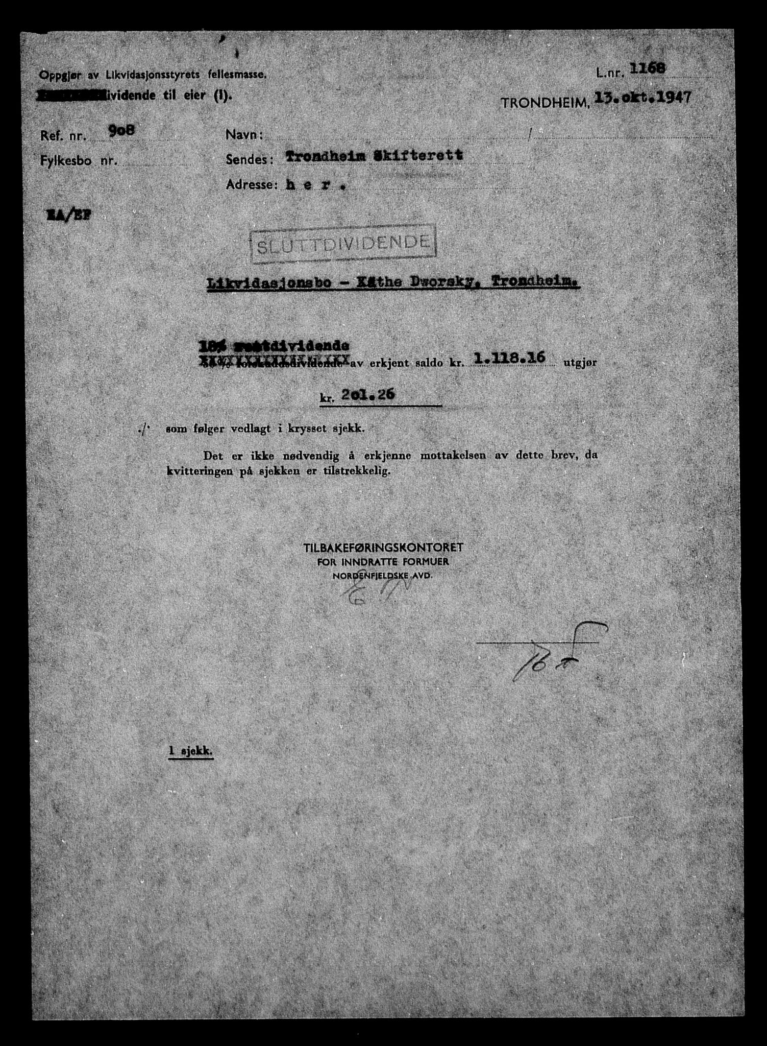 Justisdepartementet, Tilbakeføringskontoret for inndratte formuer, AV/RA-S-1564/H/Hc/Hca/L0894: --, 1945-1947, p. 523