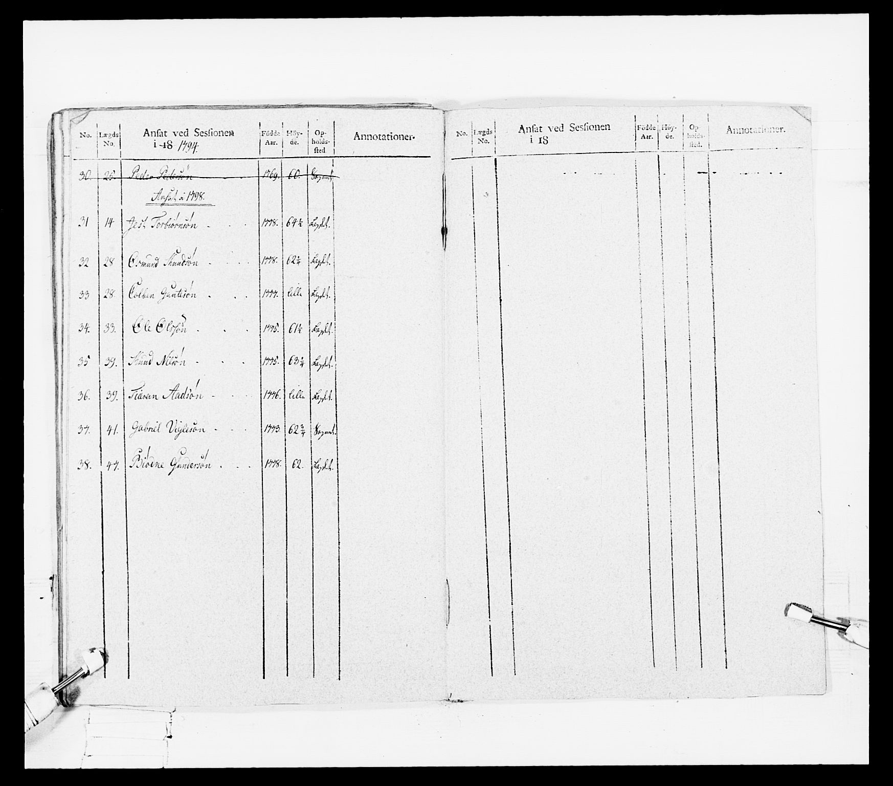 Generalitets- og kommissariatskollegiet, Det kongelige norske kommissariatskollegium, RA/EA-5420/E/Eh/L0108: Vesterlenske nasjonale infanteriregiment, 1791-1802, p. 150