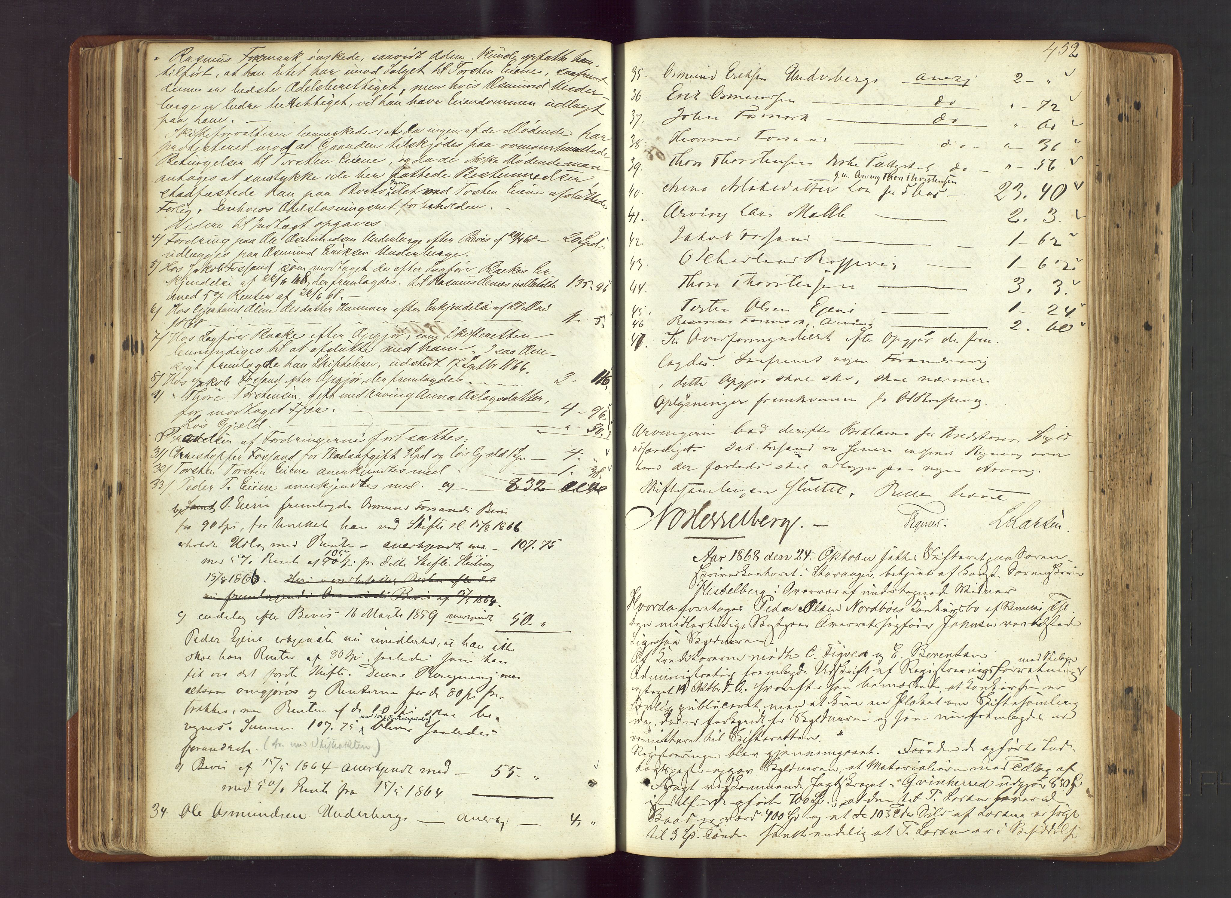 Ryfylke tingrett, AV/SAST-A-100055/001/IV/IVF/L0012b: Skifteforhandlingsprotokoll D1 Høle og Rennesøy, 1847-1880, p. 452