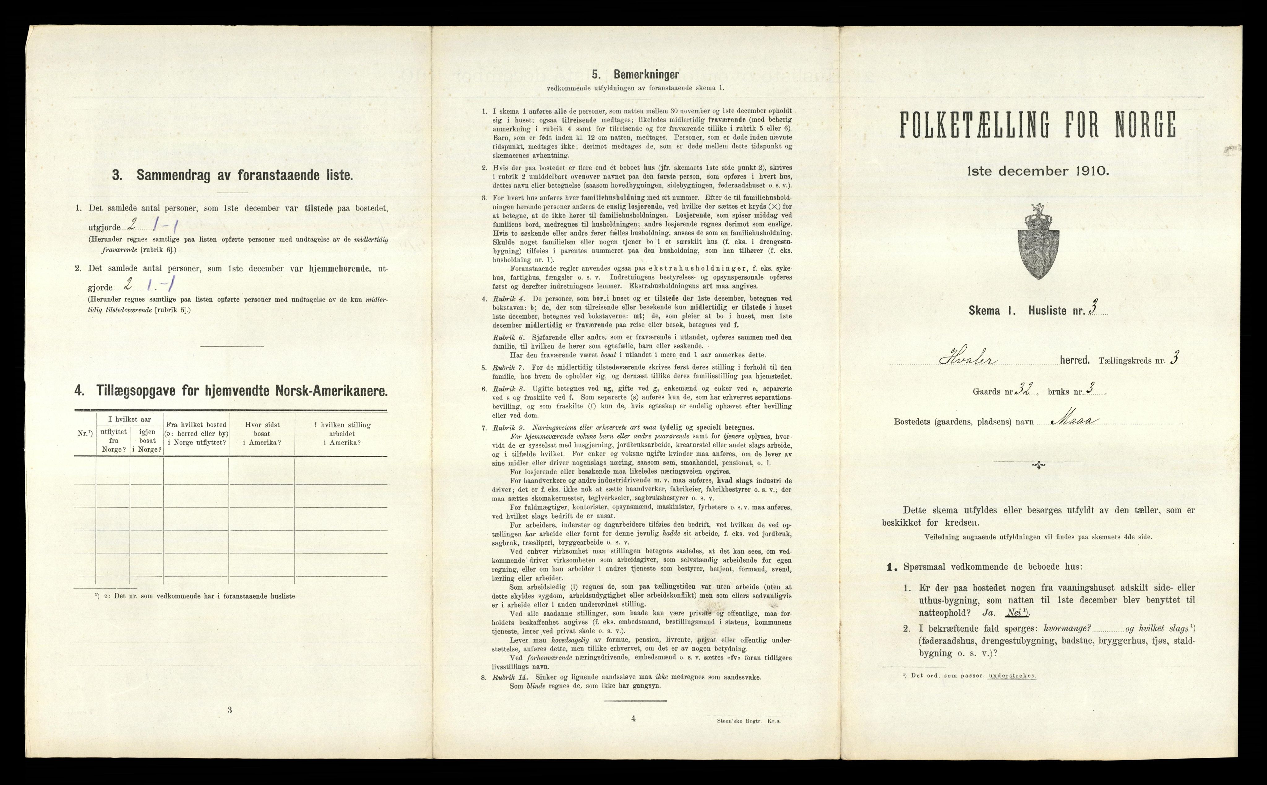 RA, 1910 census for Hvaler, 1910, p. 256