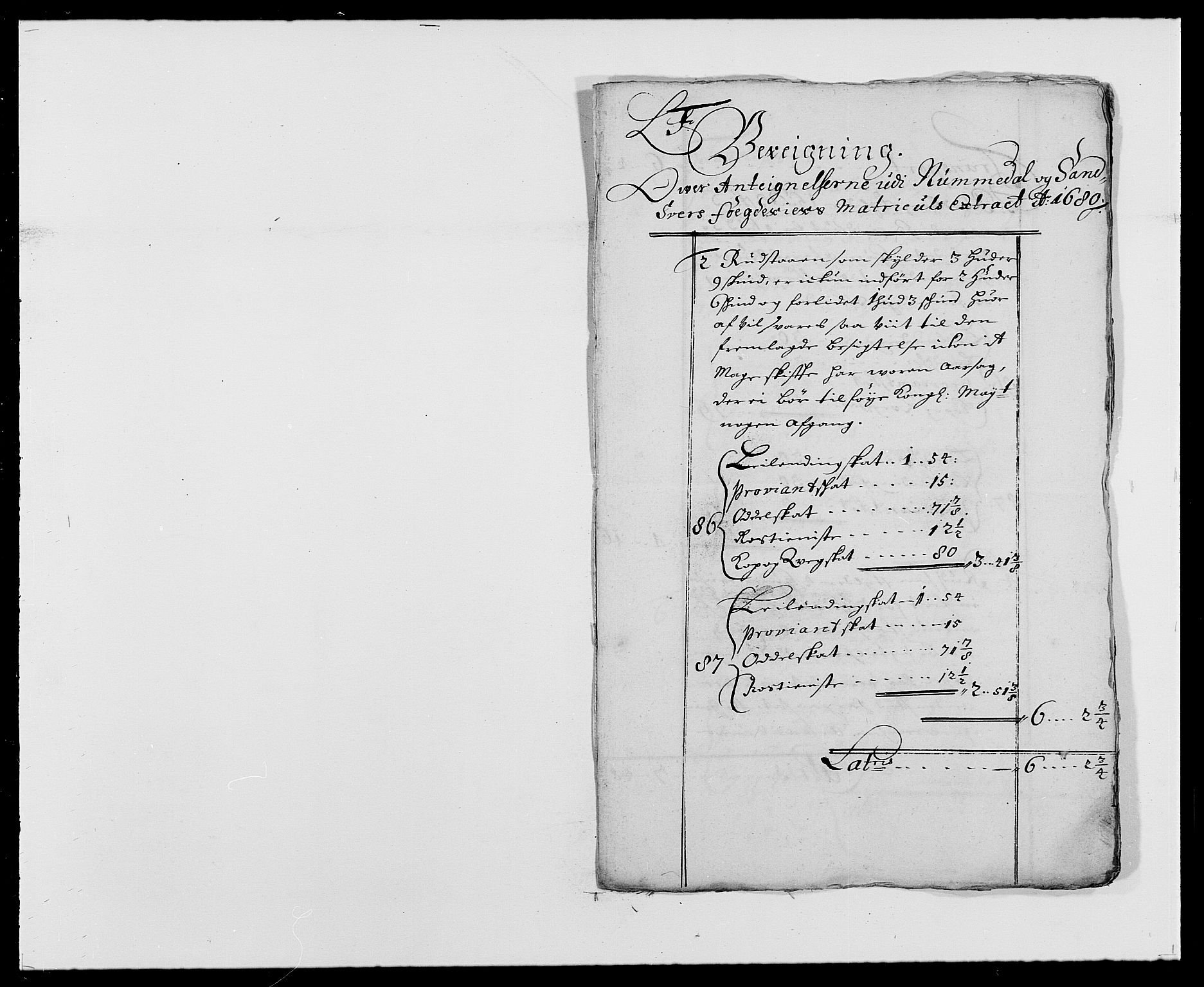 Rentekammeret inntil 1814, Reviderte regnskaper, Fogderegnskap, RA/EA-4092/R24/L1573: Fogderegnskap Numedal og Sandsvær, 1687-1691, p. 293