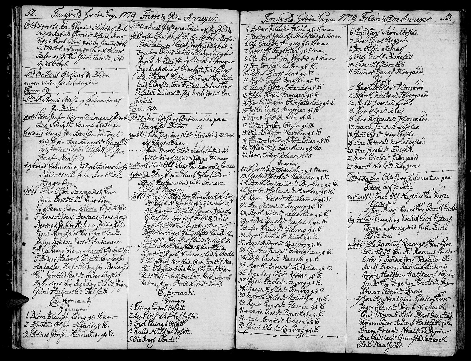 Ministerialprotokoller, klokkerbøker og fødselsregistre - Møre og Romsdal, SAT/A-1454/586/L0980: Parish register (official) no. 586A06, 1776-1794, p. 52-53