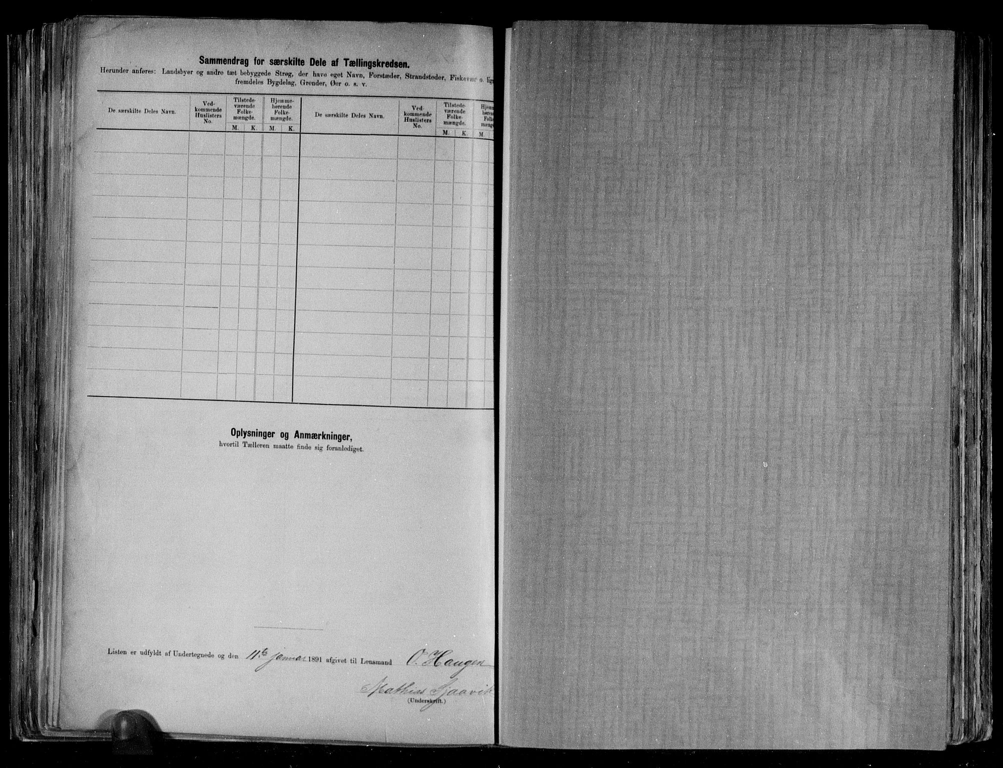 RA, 1891 census for 1826 Hattfjelldal, 1891, p. 14