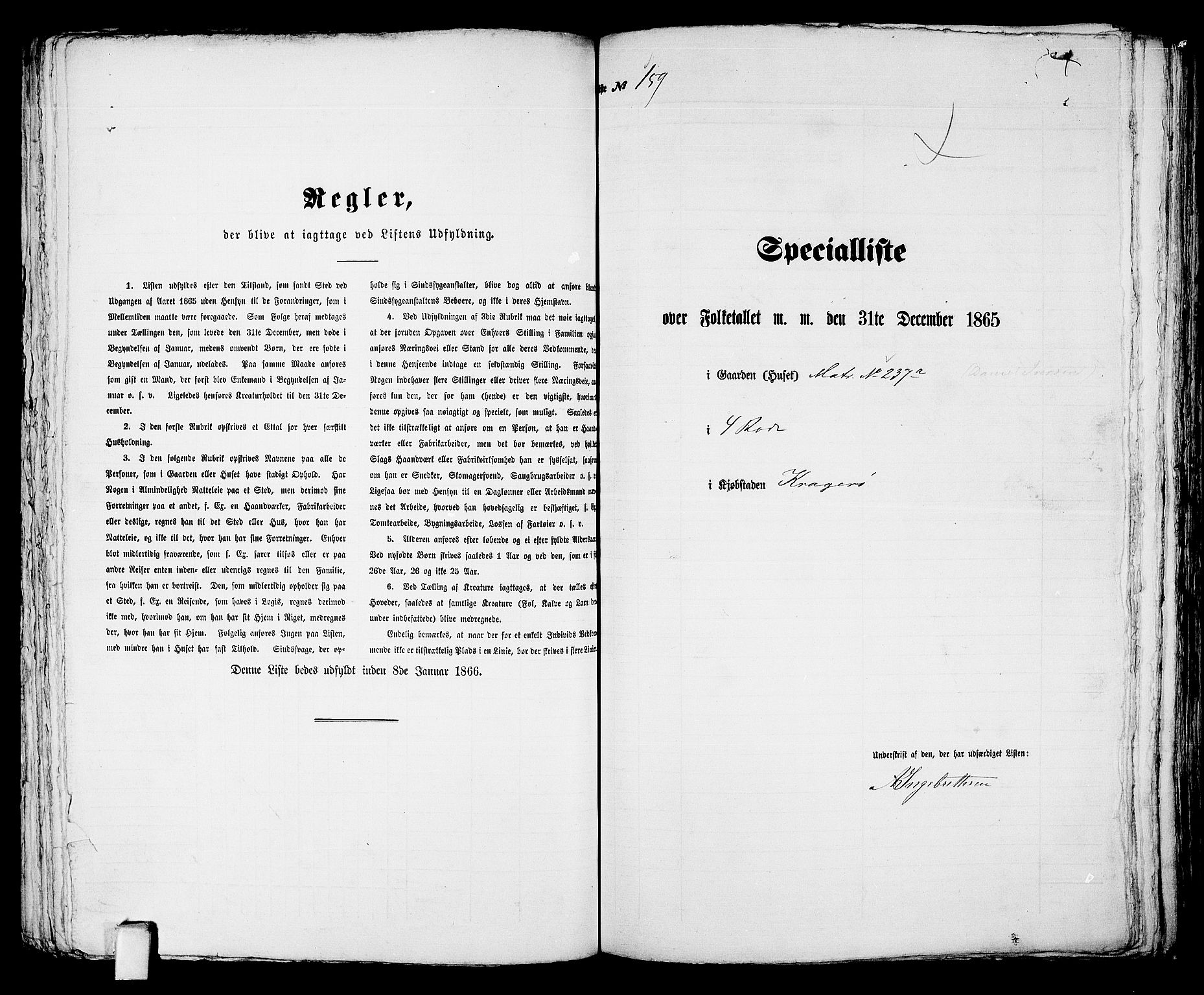 RA, 1865 census for Kragerø/Kragerø, 1865, p. 328