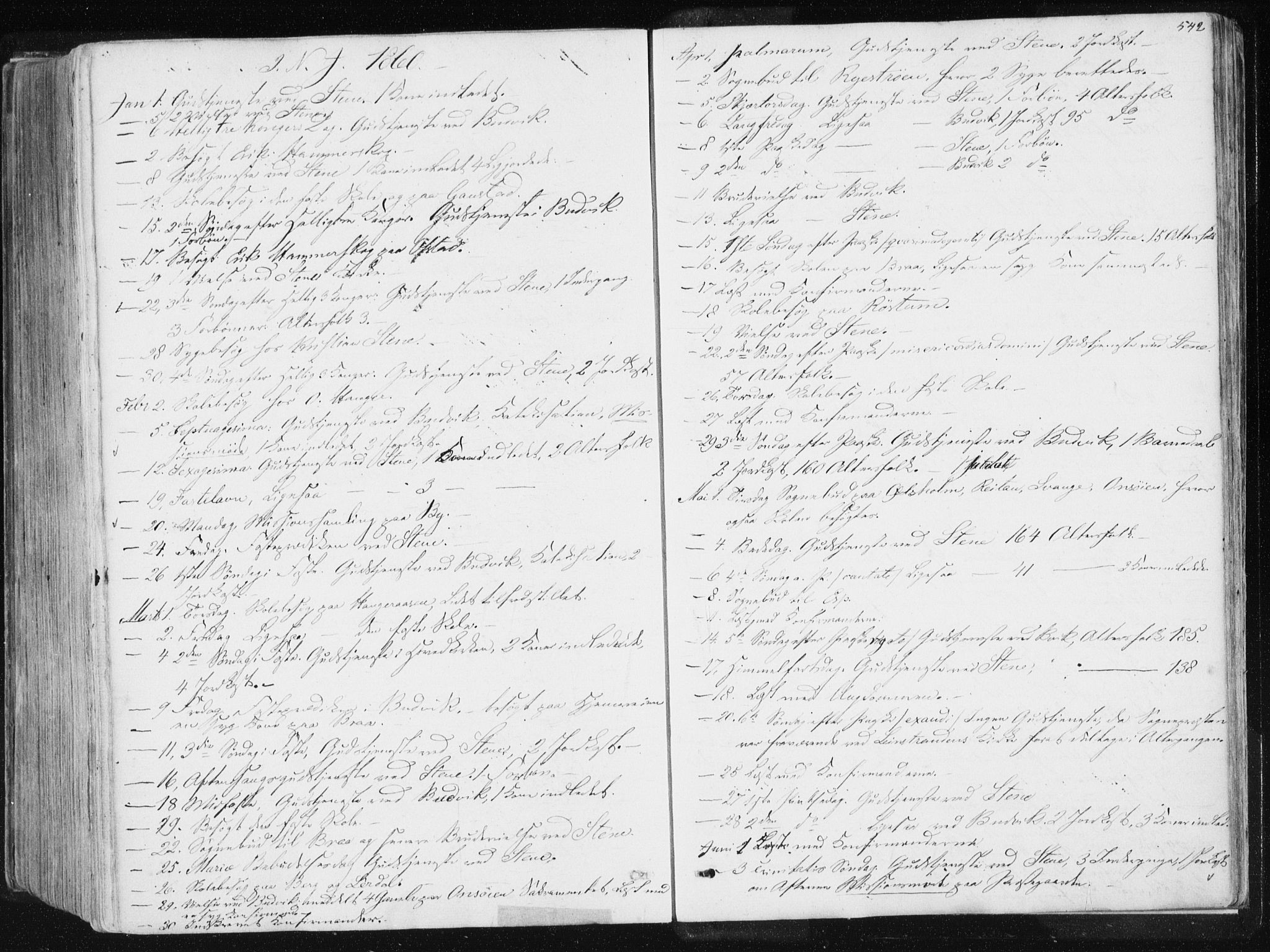Ministerialprotokoller, klokkerbøker og fødselsregistre - Sør-Trøndelag, SAT/A-1456/612/L0377: Parish register (official) no. 612A09, 1859-1877, p. 542