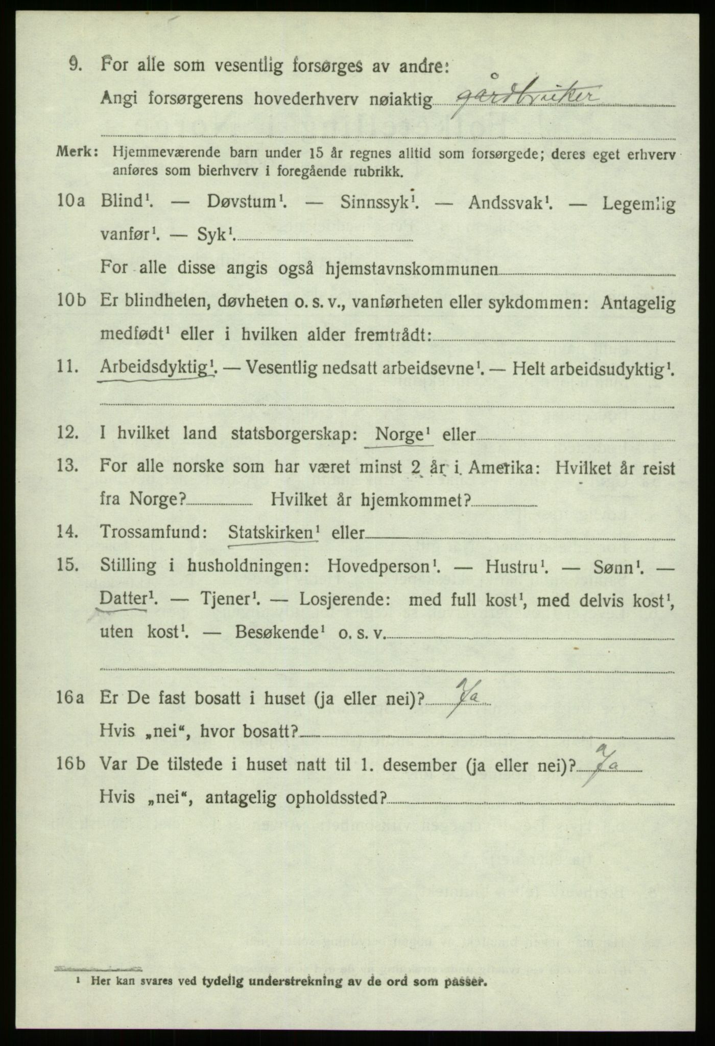 SAB, 1920 census for Eid, 1920, p. 6357