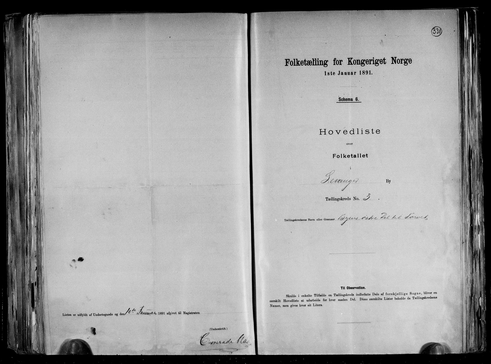 RA, 1891 census for 1701 Levanger, 1891, p. 8