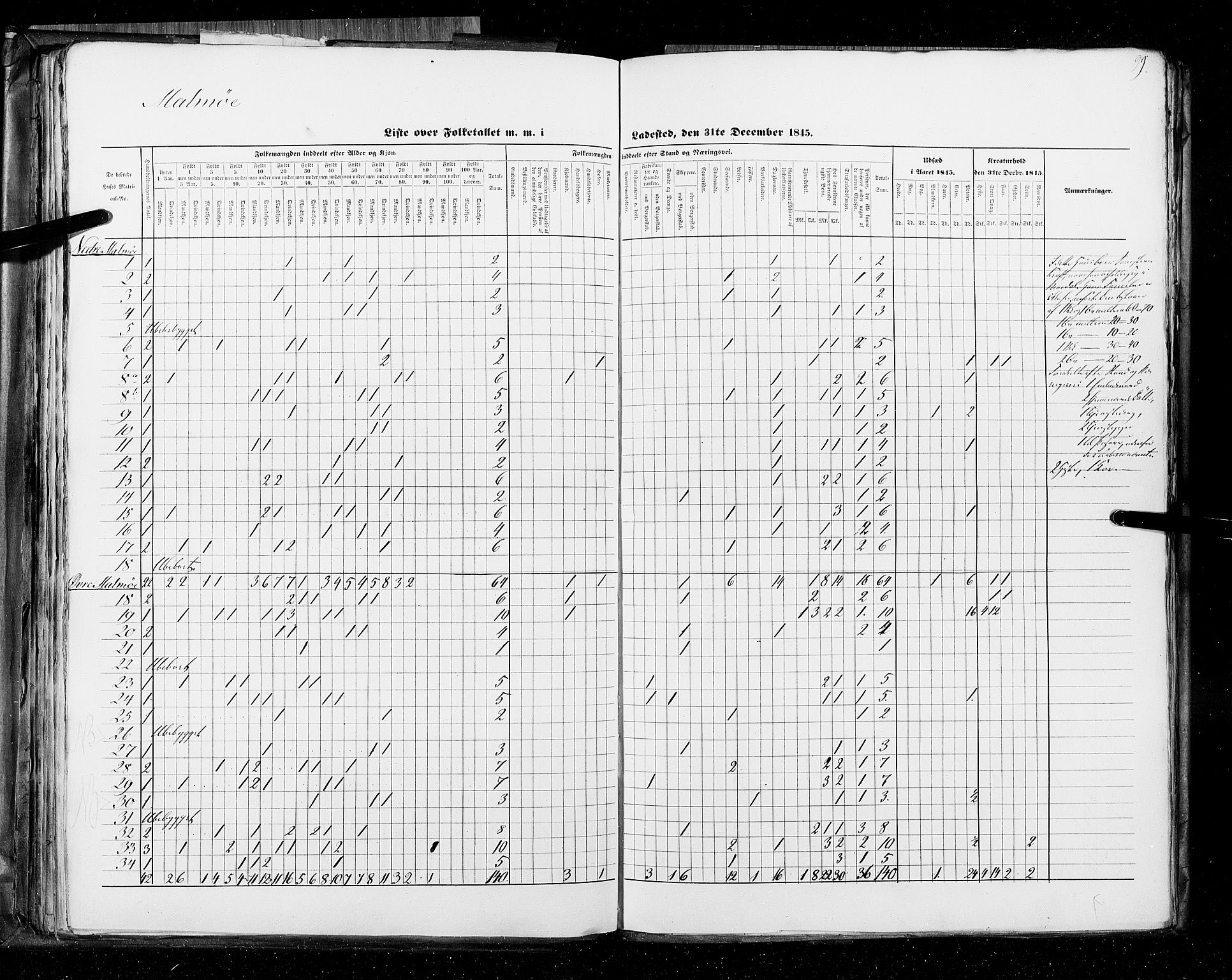 RA, Census 1845, vol. 11: Cities, 1845, p. 99