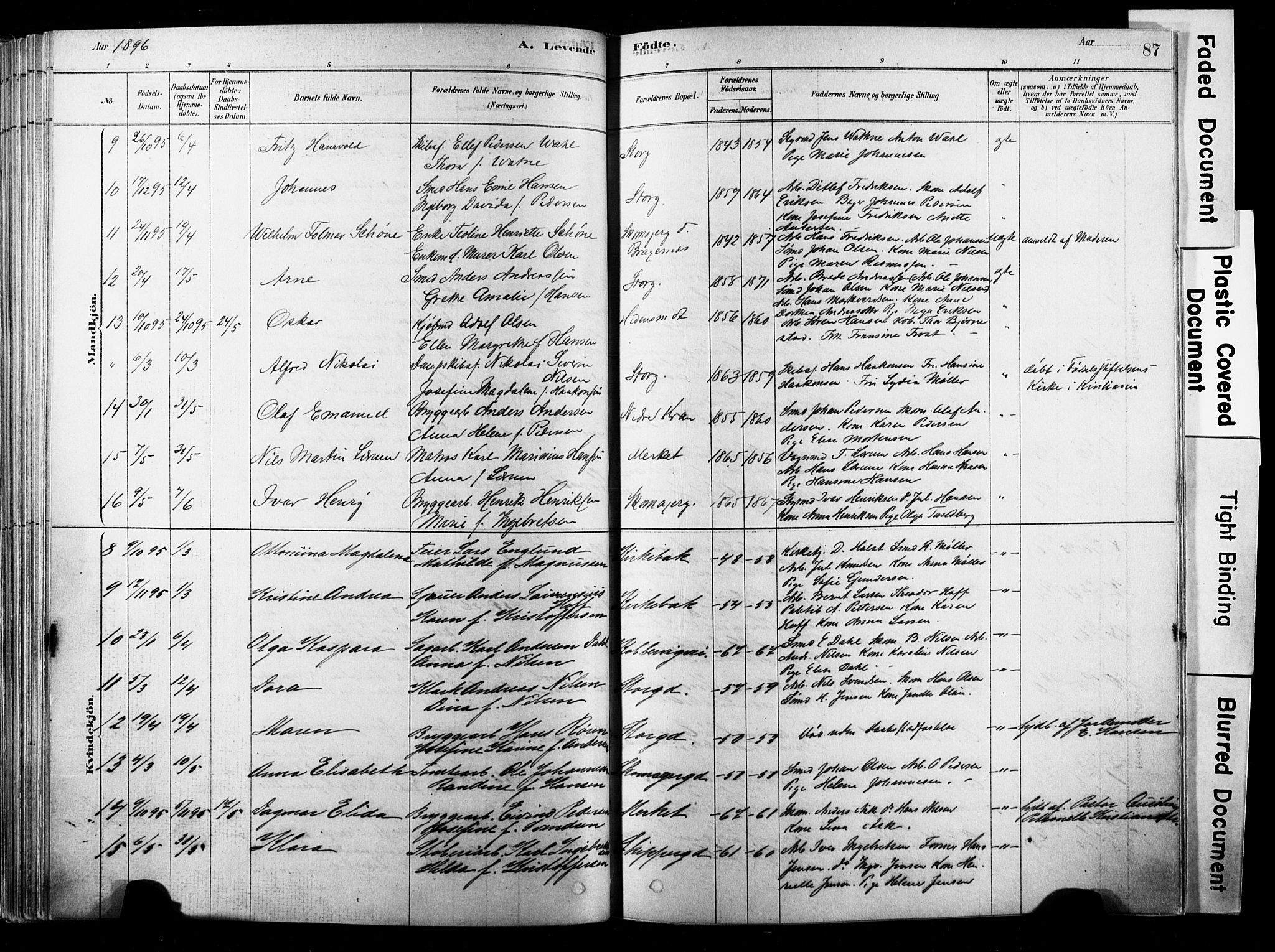 Strømsø kirkebøker, AV/SAKO-A-246/F/Fb/L0006: Parish register (official) no. II 6, 1879-1910, p. 87