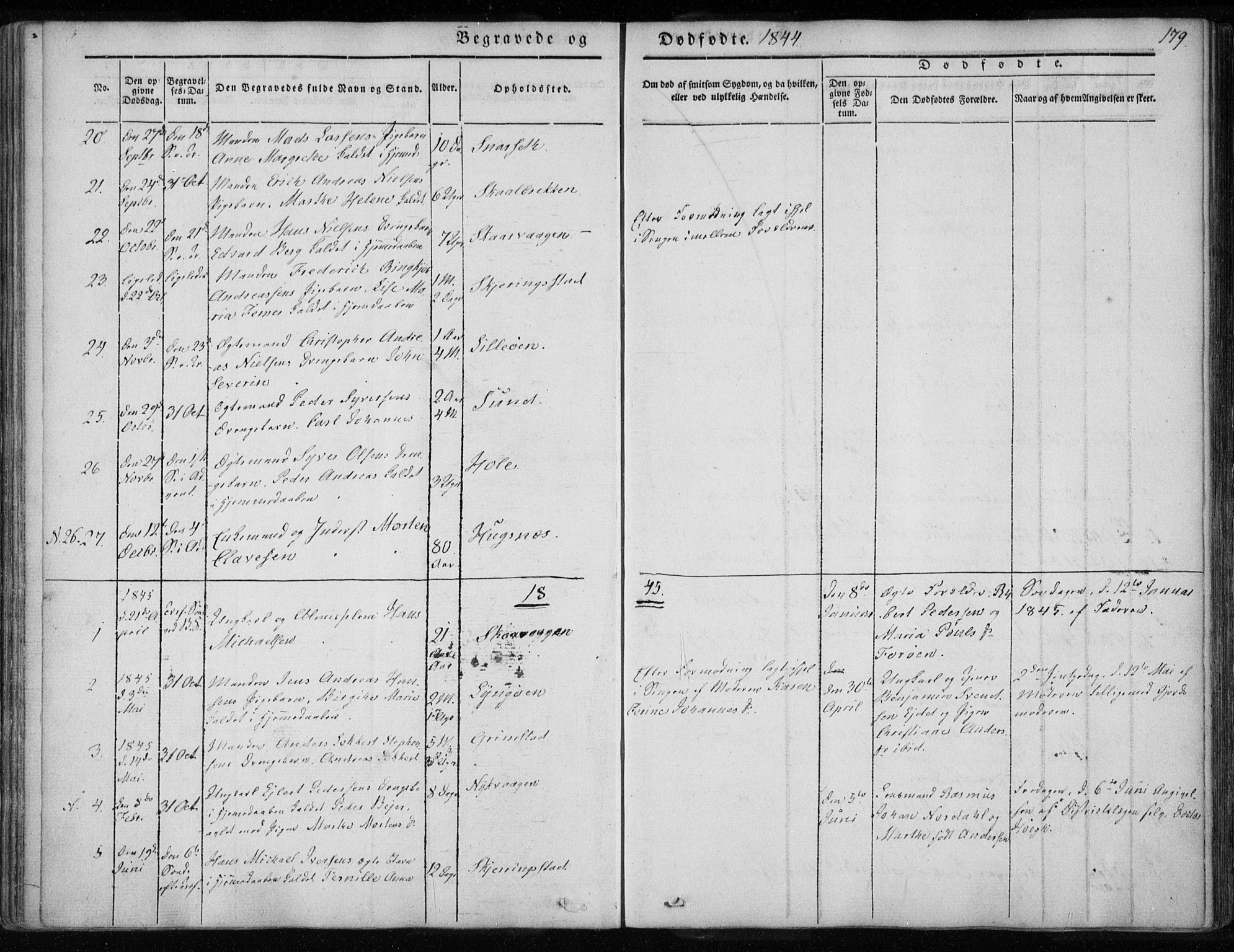 Ministerialprotokoller, klokkerbøker og fødselsregistre - Nordland, AV/SAT-A-1459/891/L1299: Parish register (official) no. 891A04, 1841-1856, p. 179