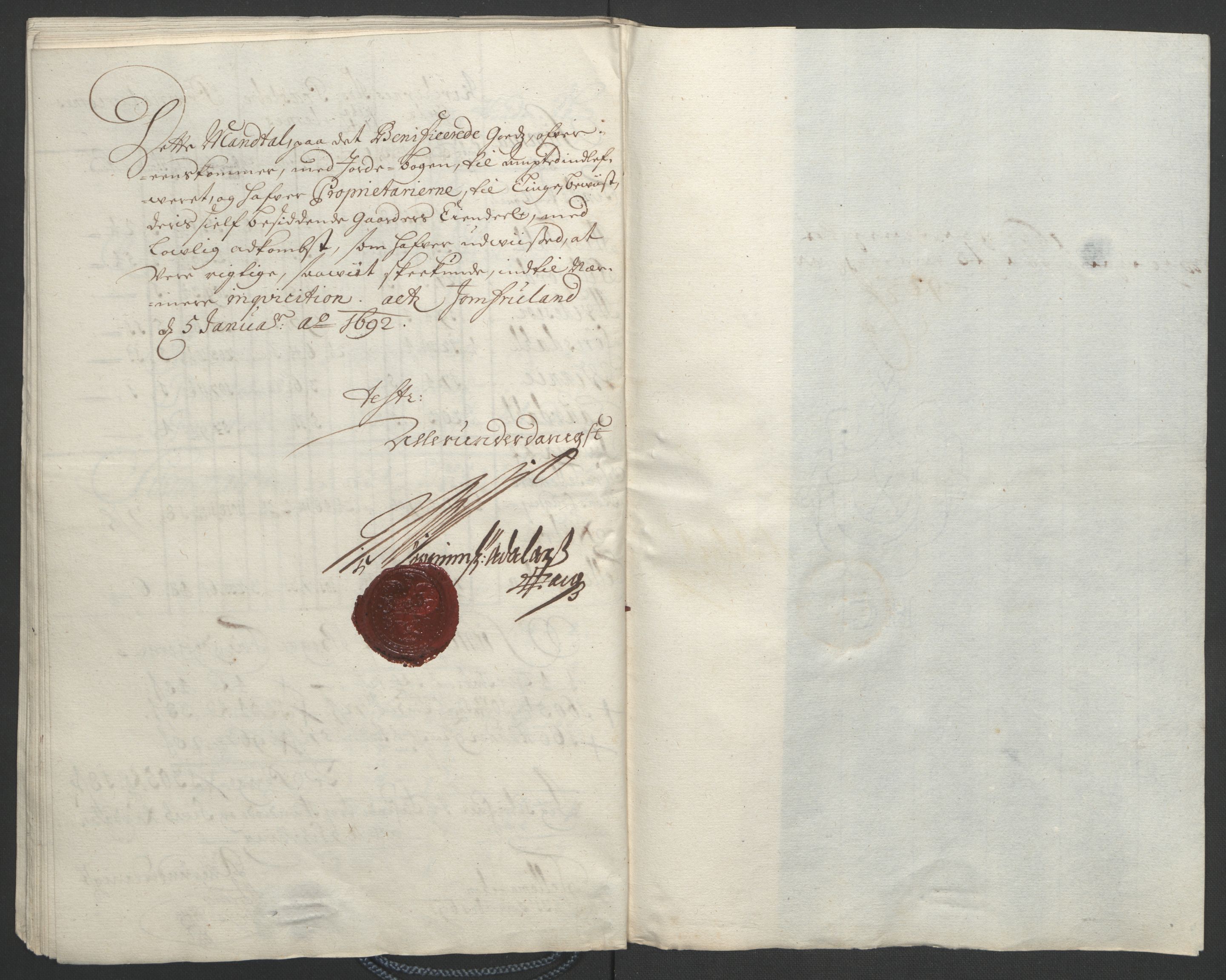 Rentekammeret inntil 1814, Reviderte regnskaper, Fogderegnskap, AV/RA-EA-4092/R35/L2091: Fogderegnskap Øvre og Nedre Telemark, 1690-1693, p. 152