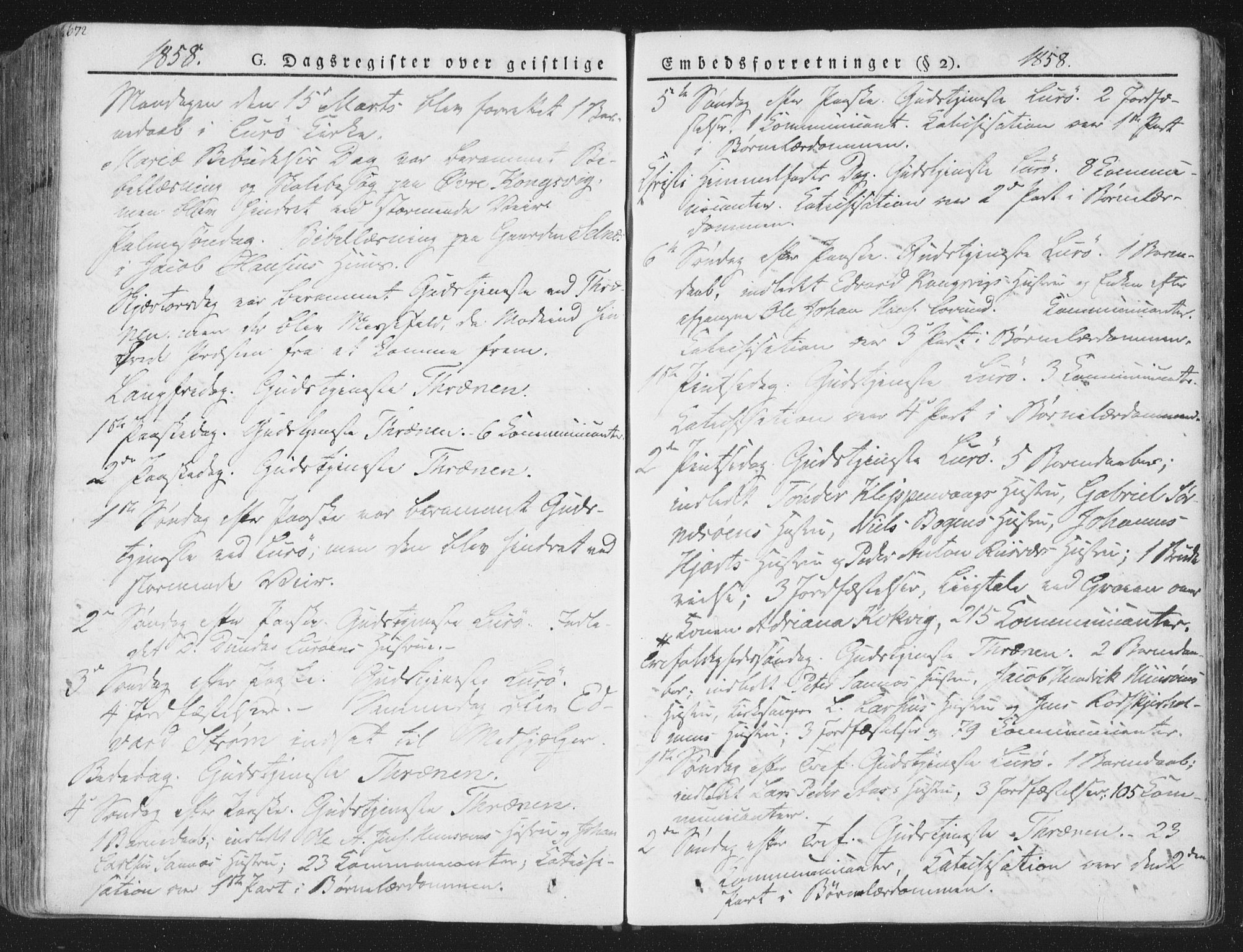 Ministerialprotokoller, klokkerbøker og fødselsregistre - Nordland, AV/SAT-A-1459/839/L0566: Parish register (official) no. 839A03, 1825-1862, p. 672