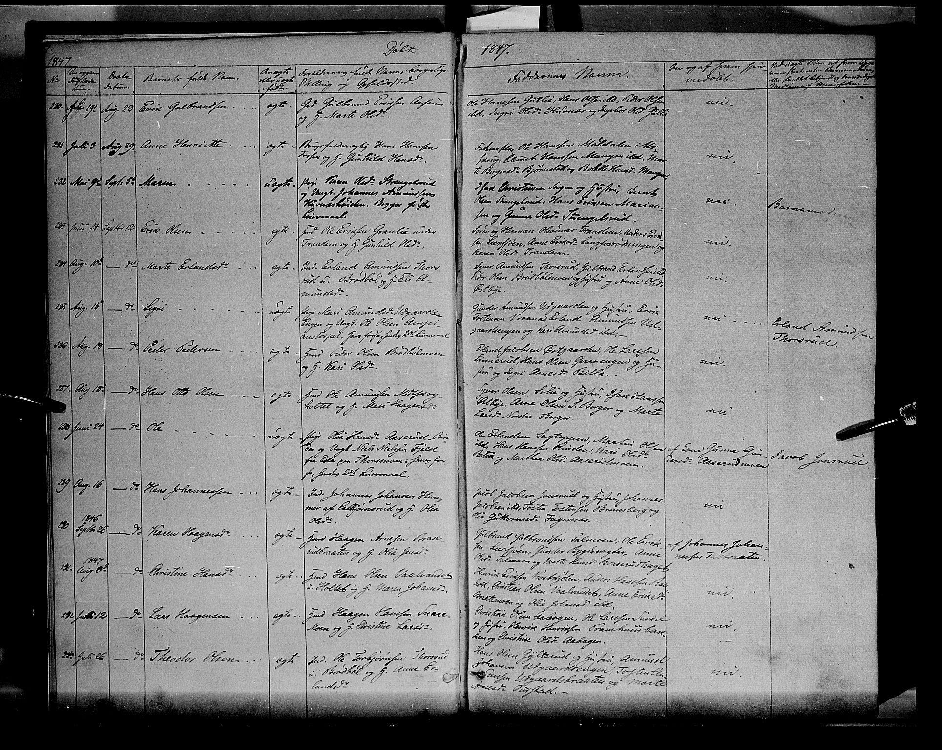 Vinger prestekontor, AV/SAH-PREST-024/H/Ha/Haa/L0009: Parish register (official) no. 9, 1847-1855, p. 7