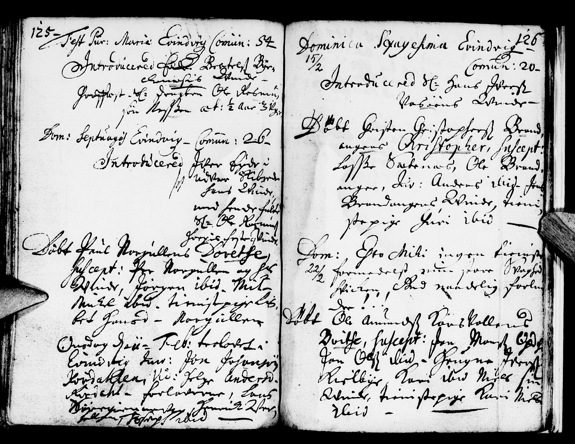 Gulen sokneprestembete, AV/SAB-A-80201/H/Haa/Haaa/L0002: Parish register (official) no. A 2, 1699-1705, p. 125-126