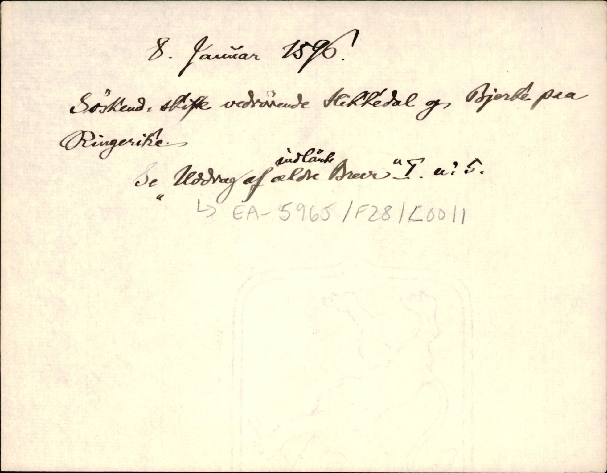 Riksarkivets diplomsamling, AV/RA-EA-5965/F35/F35d/L0002: Innlånte diplomer, seddelregister, 1592-1620, p. 117