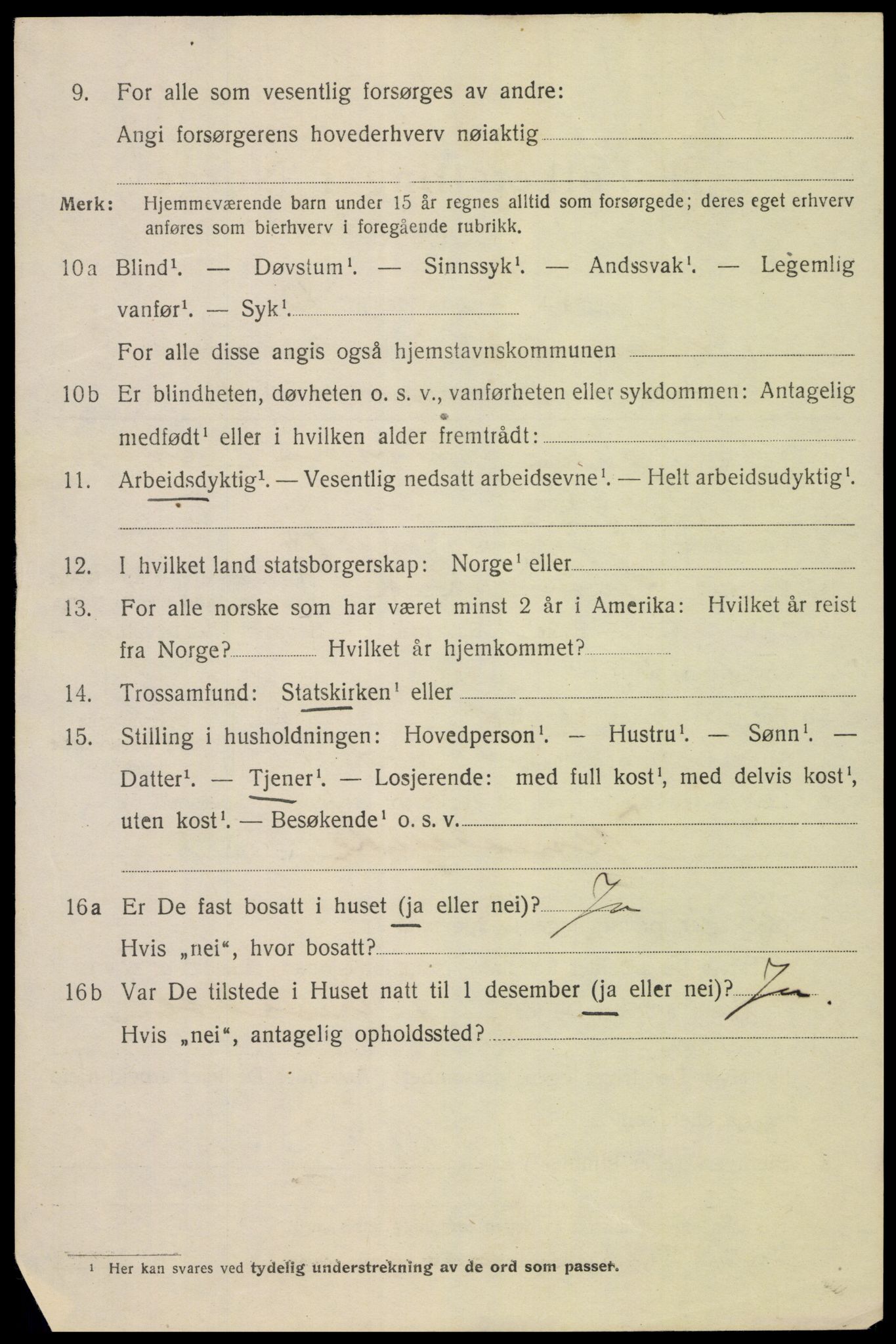SAK, 1920 census for Mandal, 1920, p. 8220