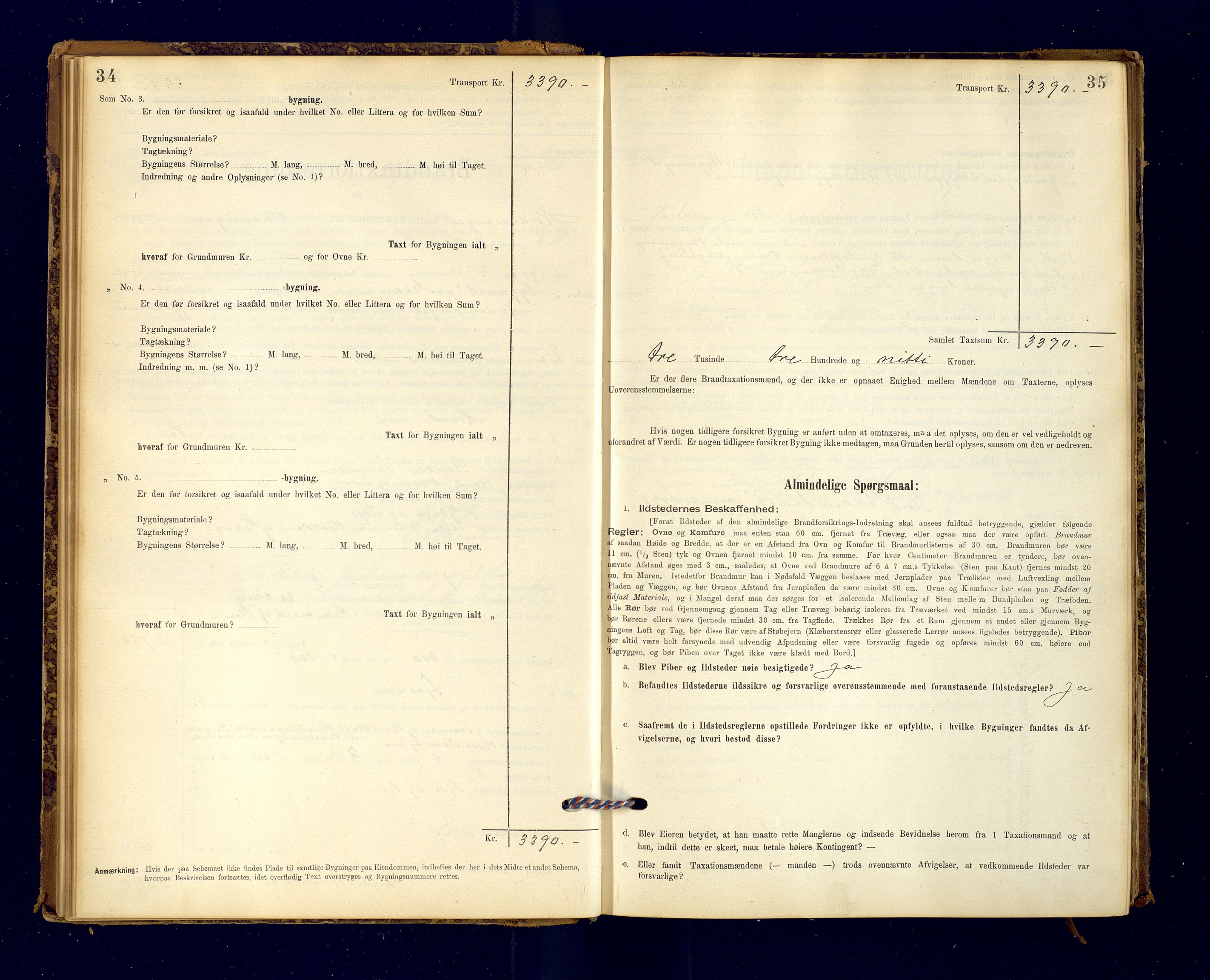 Nord-Varanger (Vadsø) lensmannskontor, AV/SATØ-S-1166/1/Fp/Fpb/L0198: Branntakstprotokoller, 1895-1913, p. 34-35