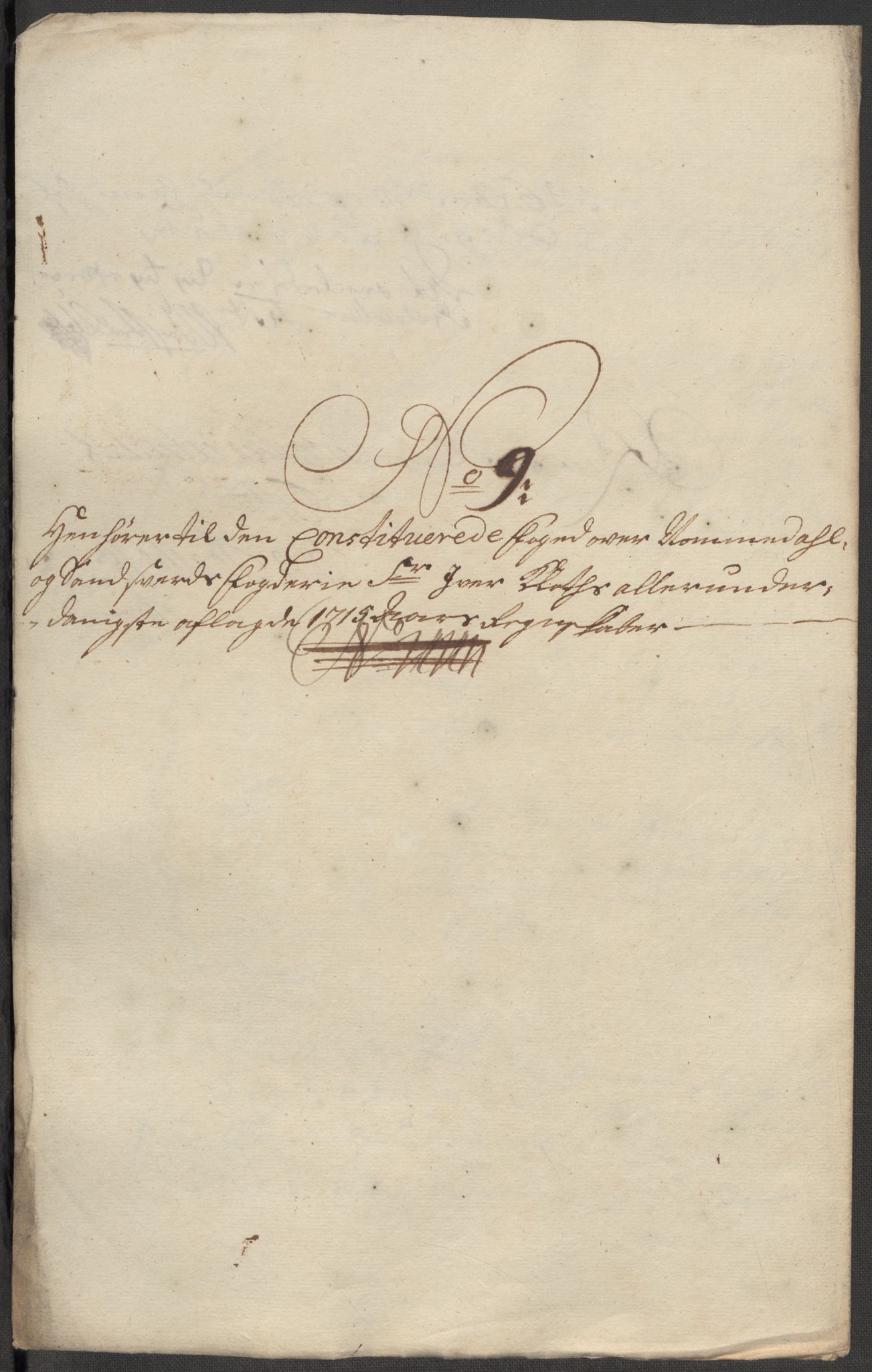 Rentekammeret inntil 1814, Reviderte regnskaper, Fogderegnskap, RA/EA-4092/R24/L1591: Fogderegnskap Numedal og Sandsvær, 1715, p. 288