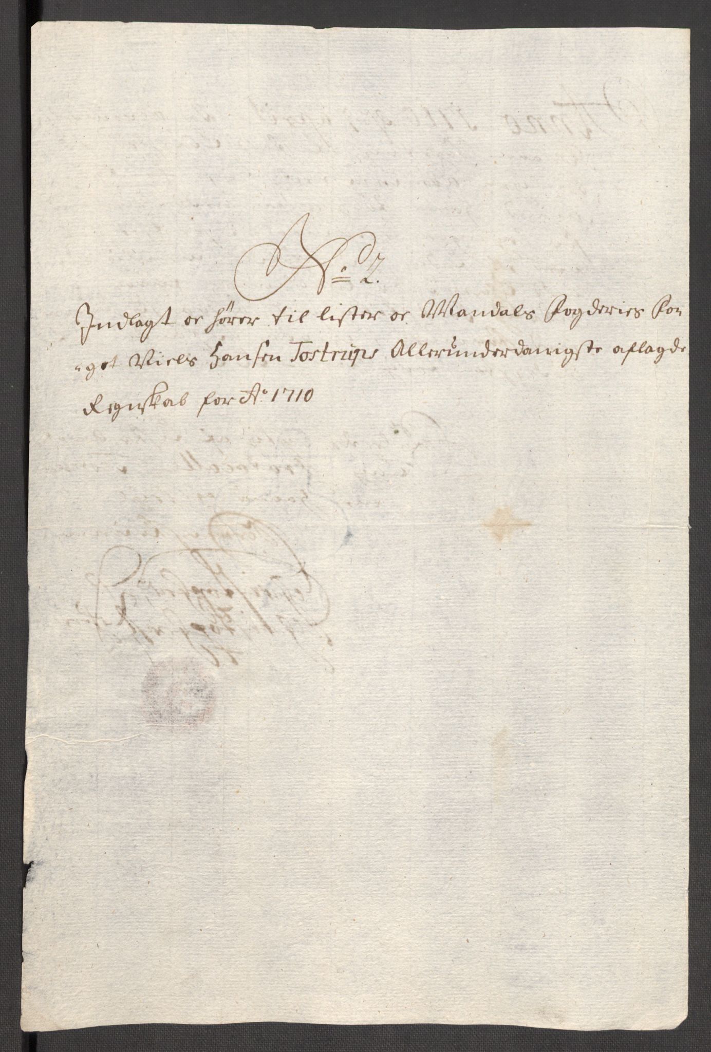 Rentekammeret inntil 1814, Reviderte regnskaper, Fogderegnskap, AV/RA-EA-4092/R43/L2553: Fogderegnskap Lista og Mandal, 1710, p. 28