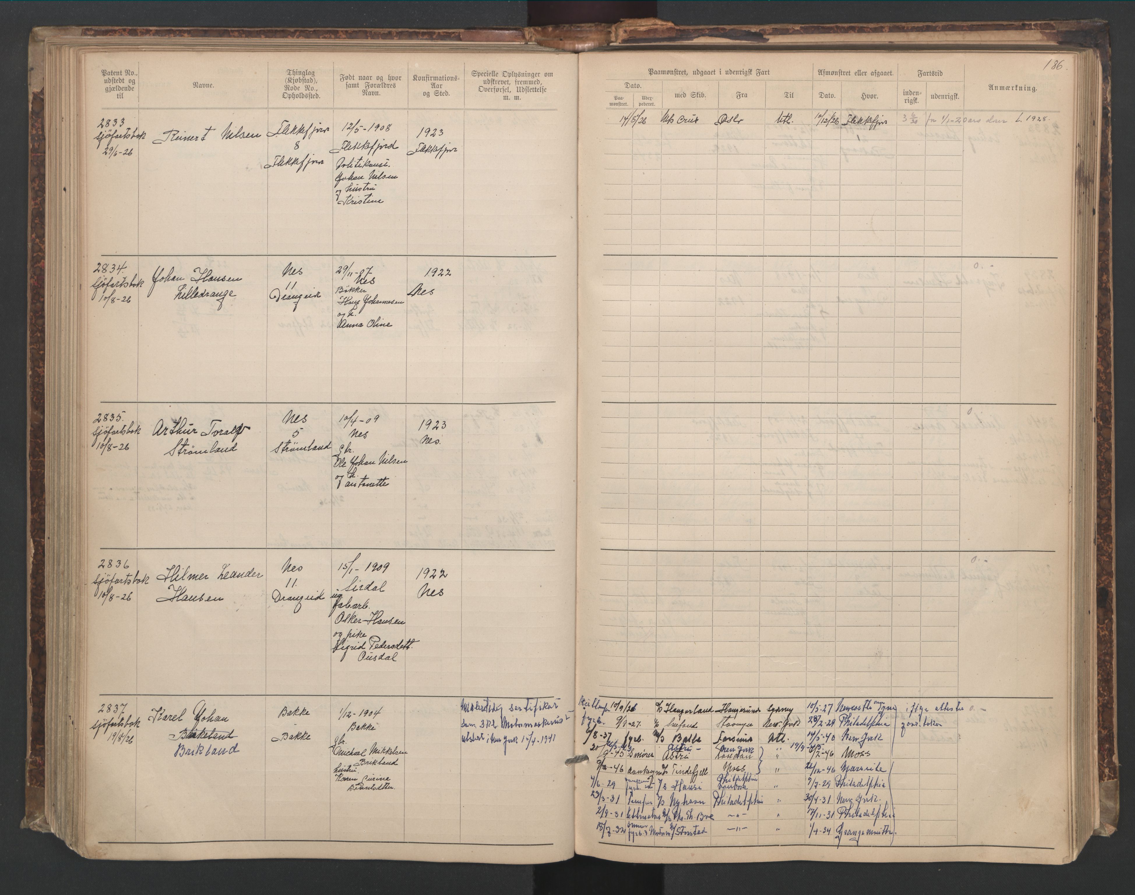 Flekkefjord mønstringskrets, AV/SAK-2031-0018/F/Fa/L0006: Annotasjonsrulle nr 1916-2964 med register, Æ-3, 1891-1948, p. 217