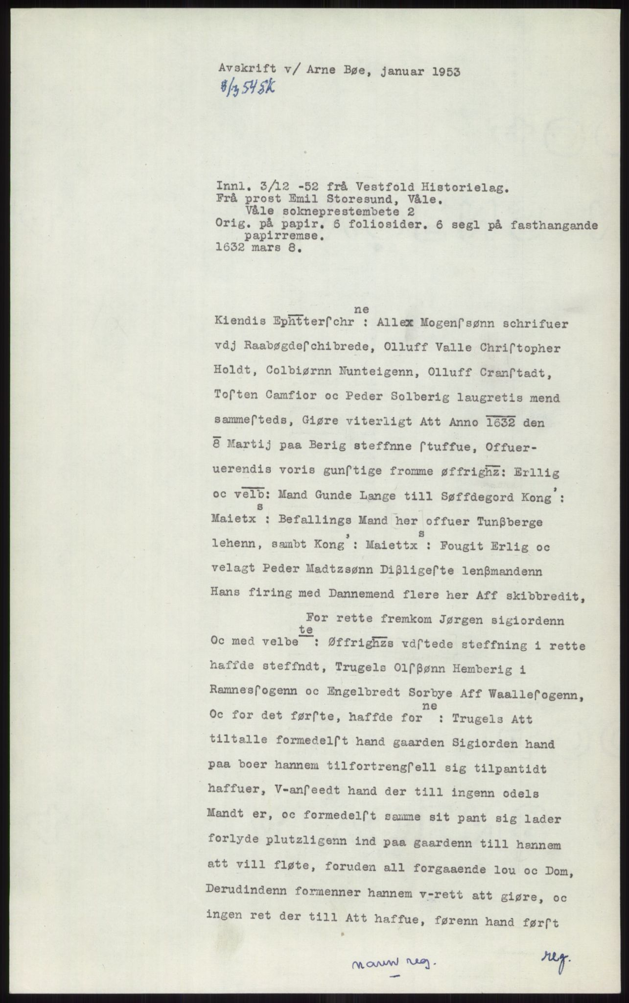 Samlinger til kildeutgivelse, Diplomavskriftsamlingen, RA/EA-4053/H/Ha, p. 1109