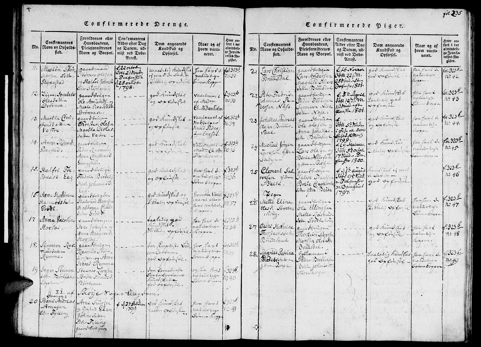 Ministerialprotokoller, klokkerbøker og fødselsregistre - Møre og Romsdal, AV/SAT-A-1454/524/L0351: Parish register (official) no. 524A03, 1816-1838, p. 235