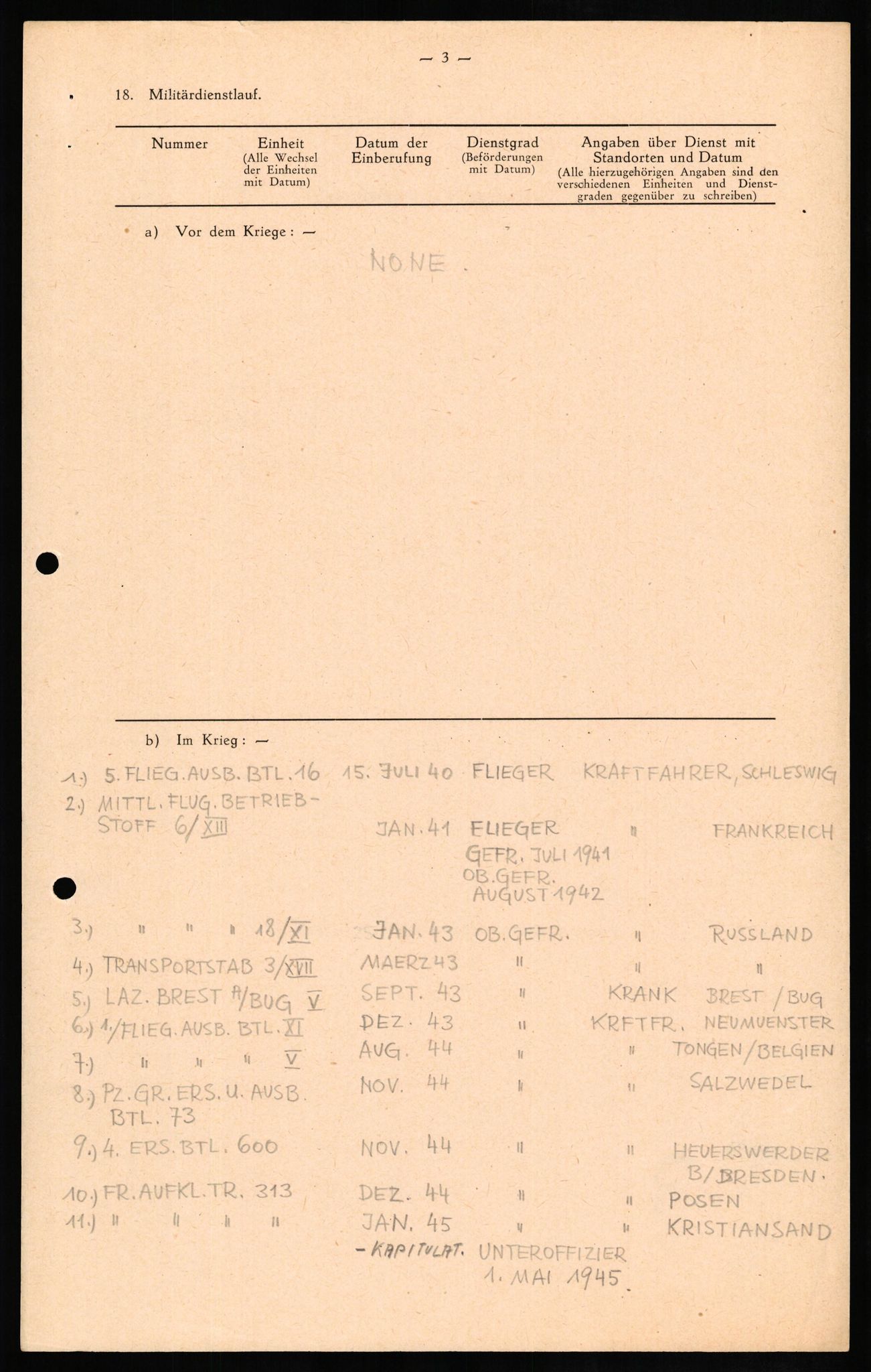 Forsvaret, Forsvarets overkommando II, AV/RA-RAFA-3915/D/Db/L0013: CI Questionaires. Tyske okkupasjonsstyrker i Norge. Tyskere., 1945-1946, p. 366